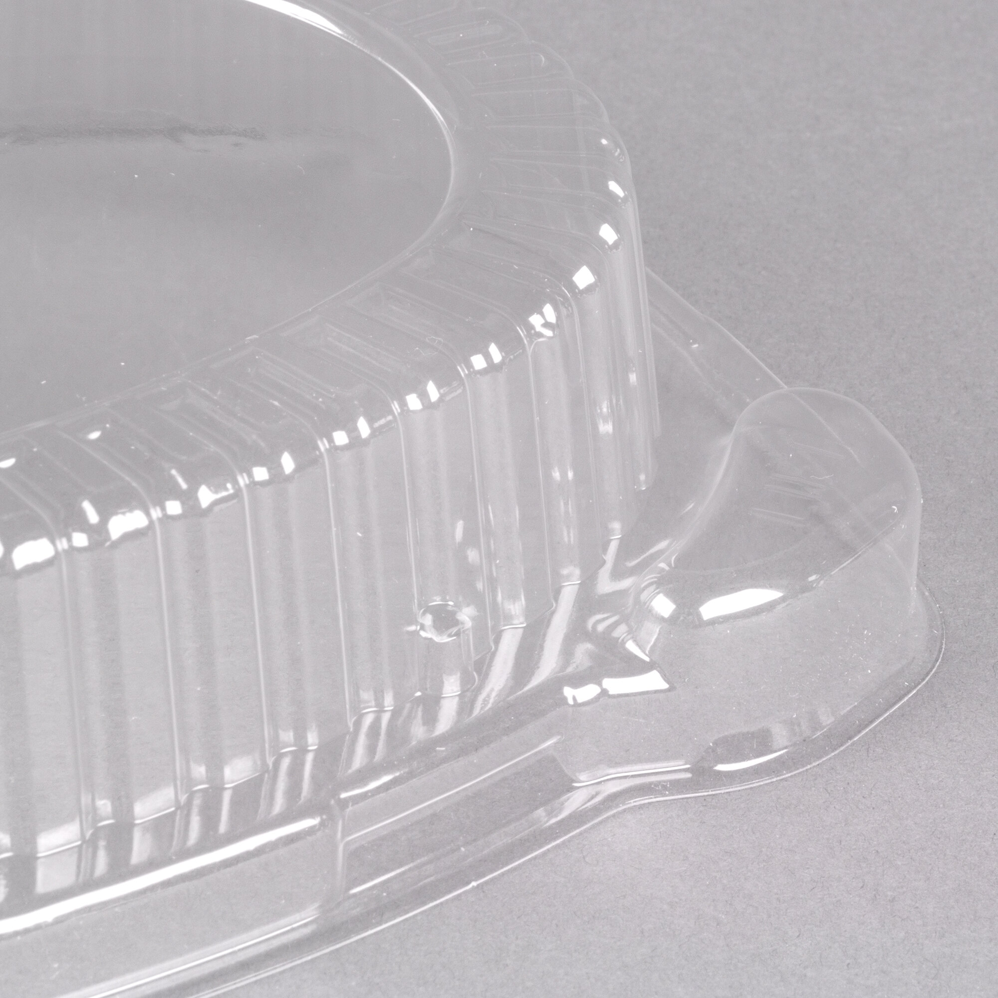Dart CL9PR 9" Clear Plastic Oval Dome Platter Cover 125/Pack