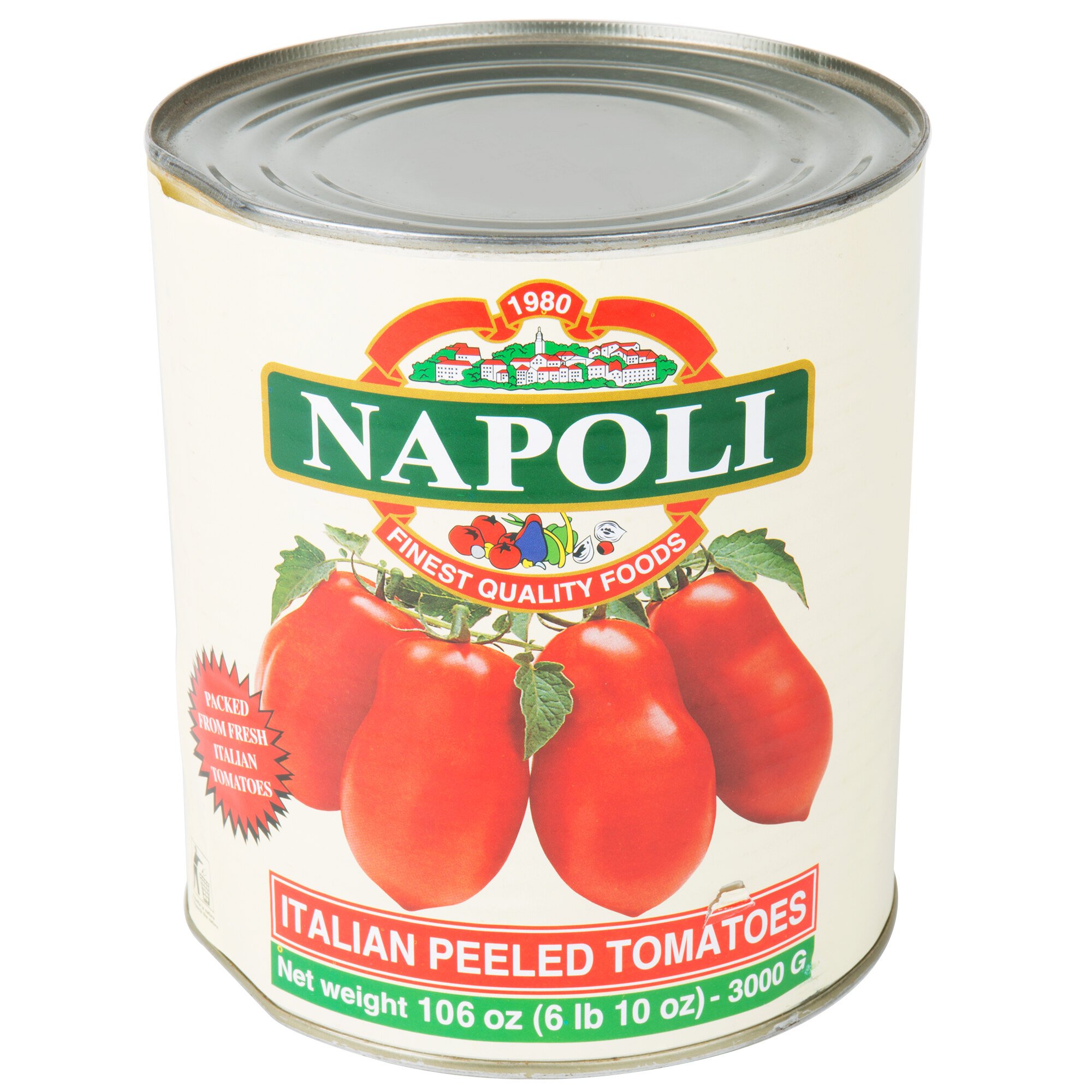 Napoli Foods 10 Canned Whole Peeled Italian Tomatoes 6/Case