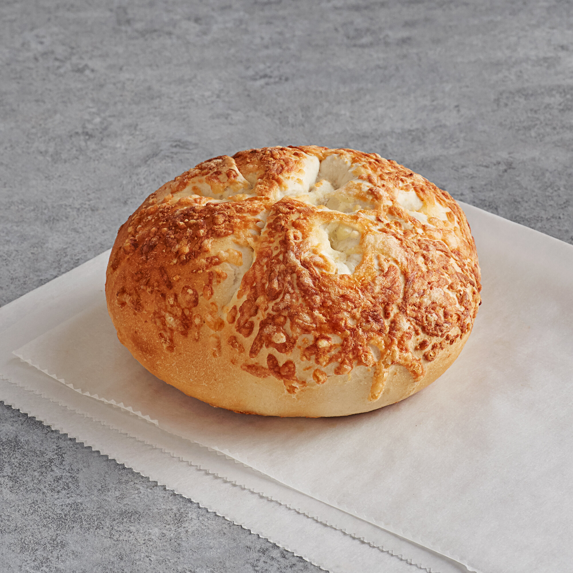 Original Bagel 4.5 oz. New York Style Asiago Cheese Bagel 75/Case
