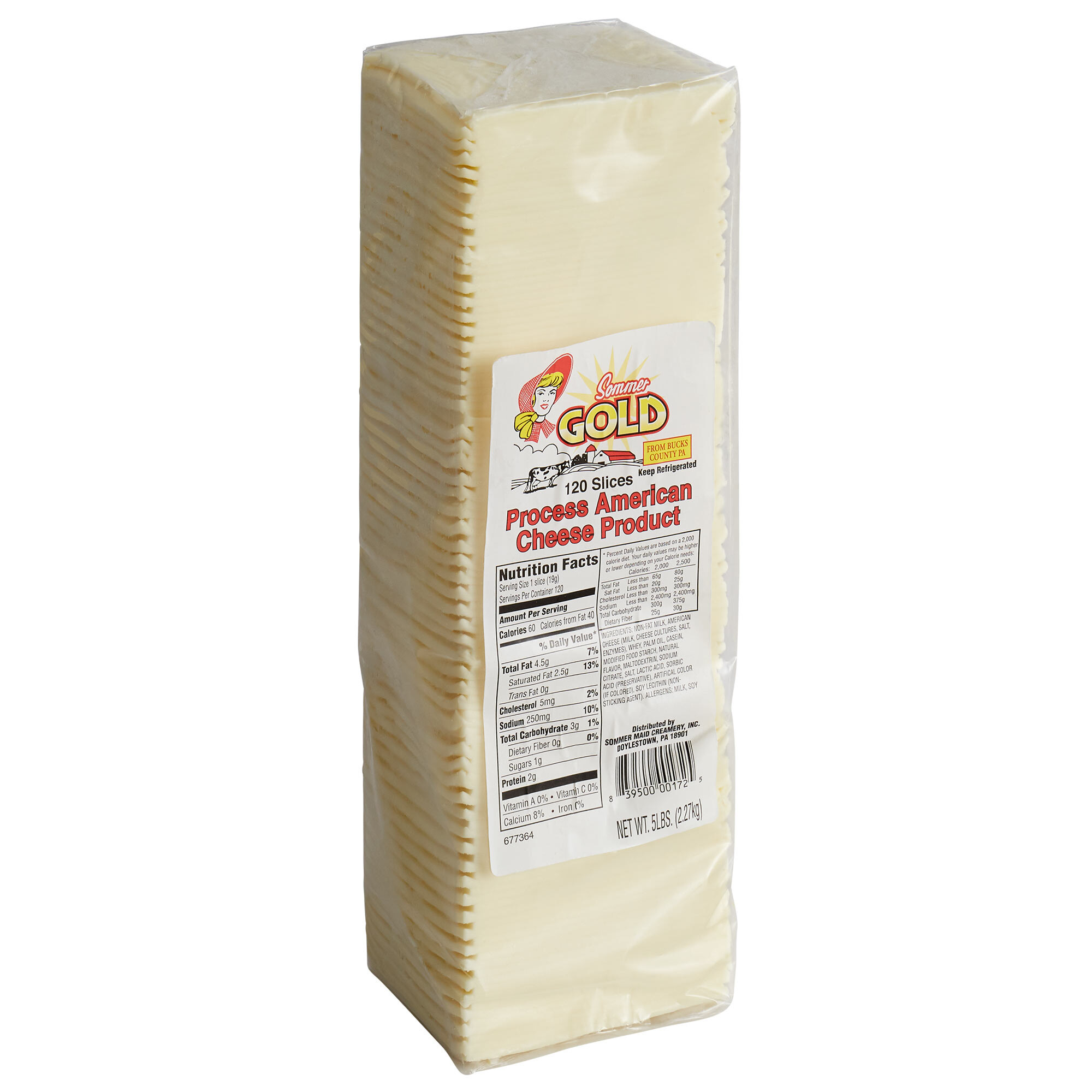 PreSliced 120 Count White American Cheese