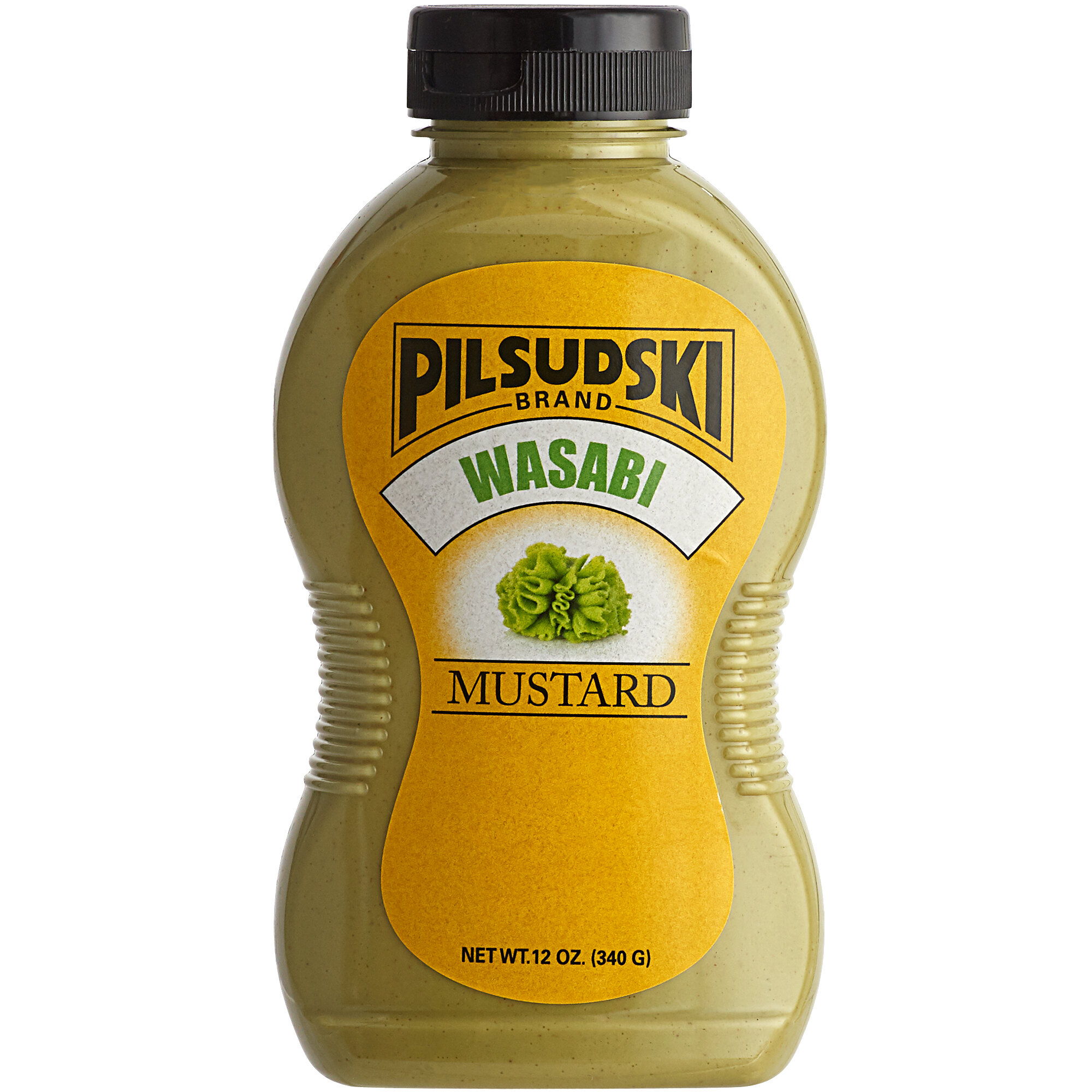 Pilsudski Bulk Wasabi Mustard (12 oz. Squeeze Bottles 12/Case)