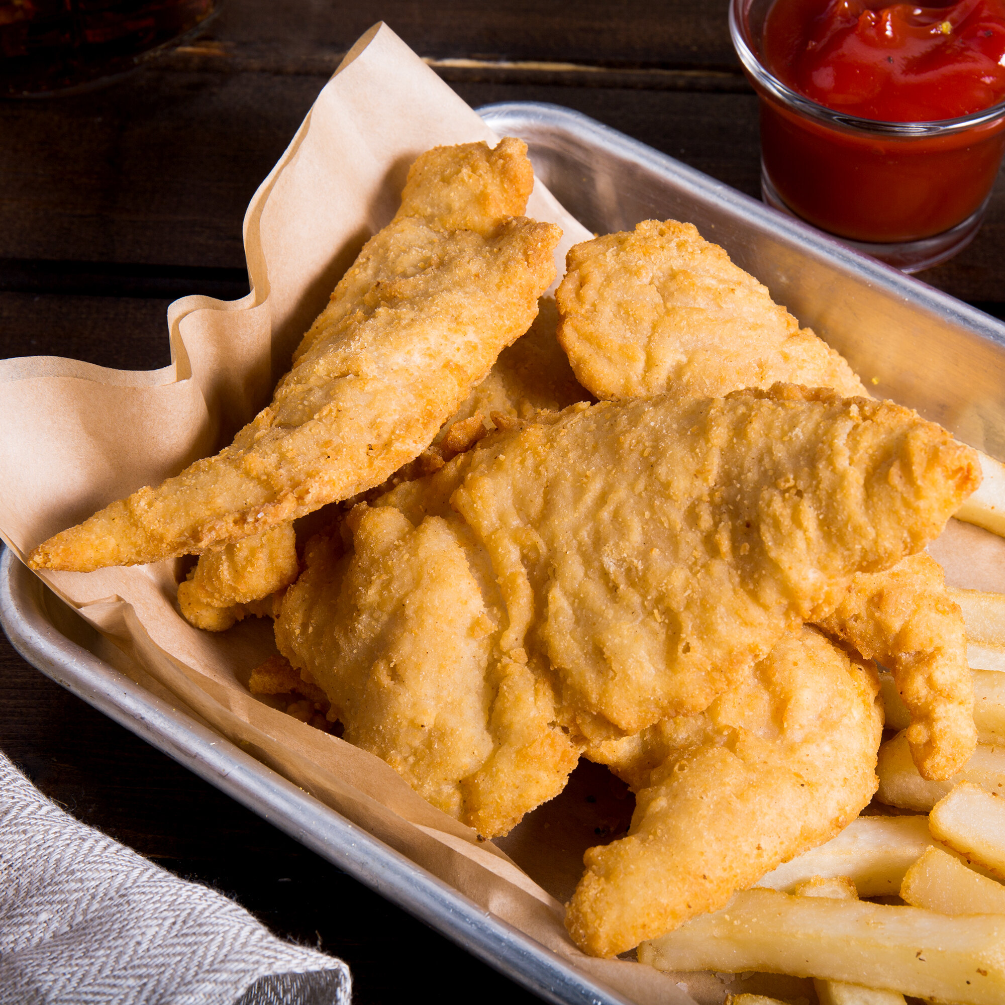 Garimark Foods ReadytoCook Golden Breaded Chicken Tenderloin Fritters