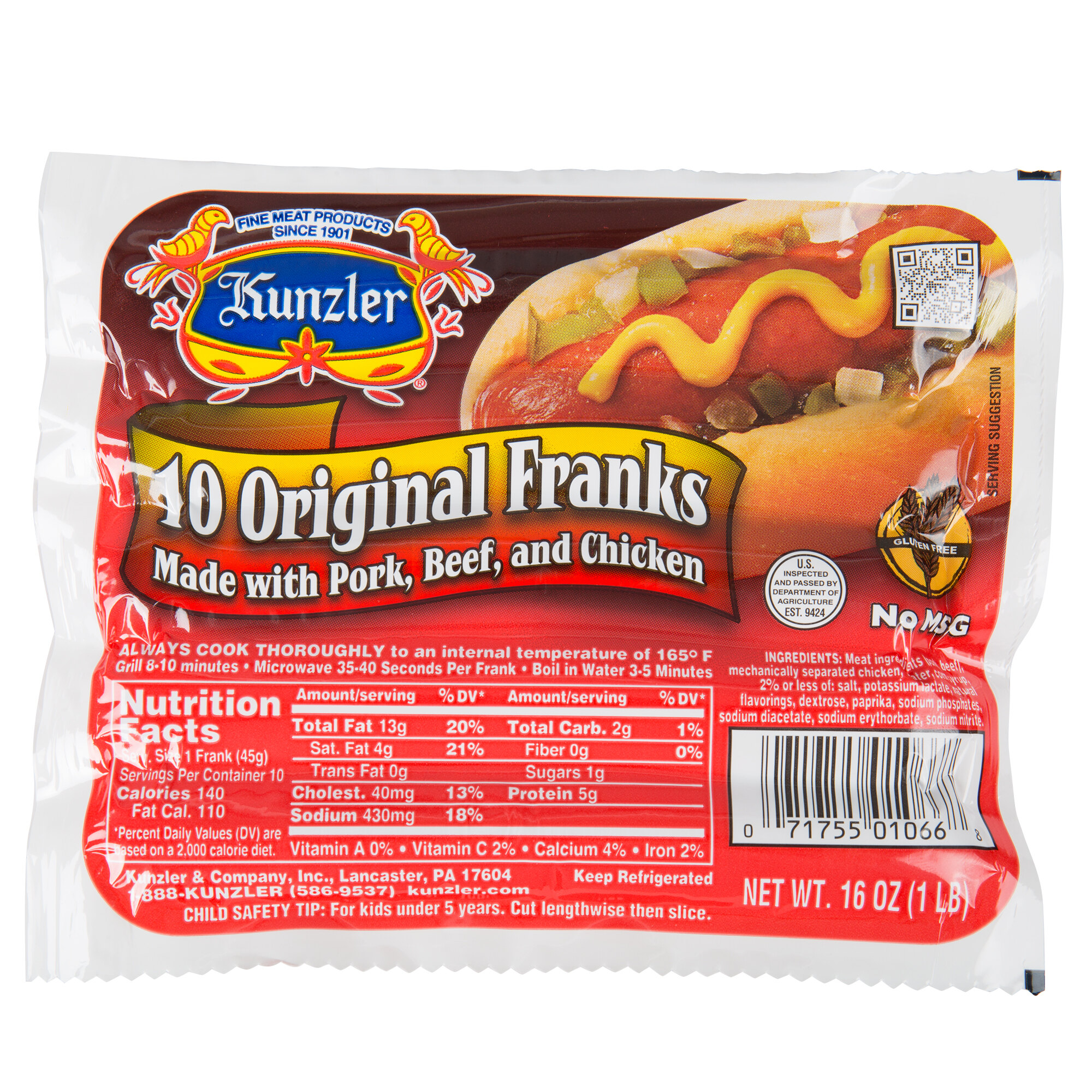 Kunzler 10/1 Original Franks 120/Case