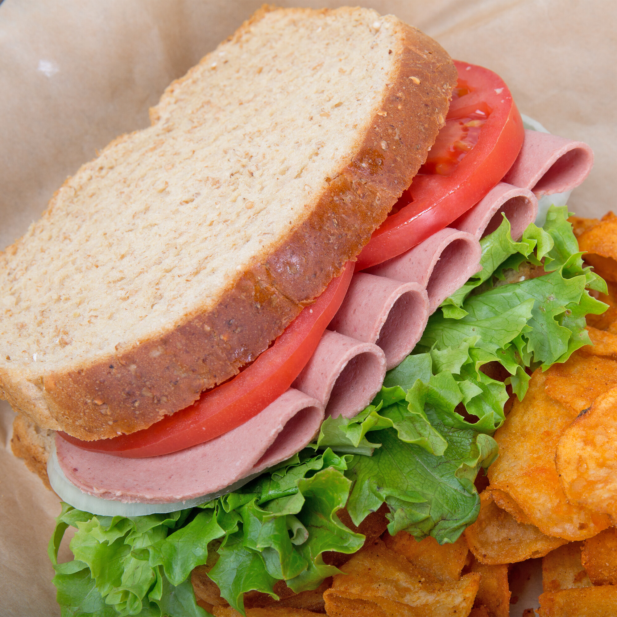 Kunzler 1 lb. German Style Braunschweiger / Chub Liverwurst 8/Case