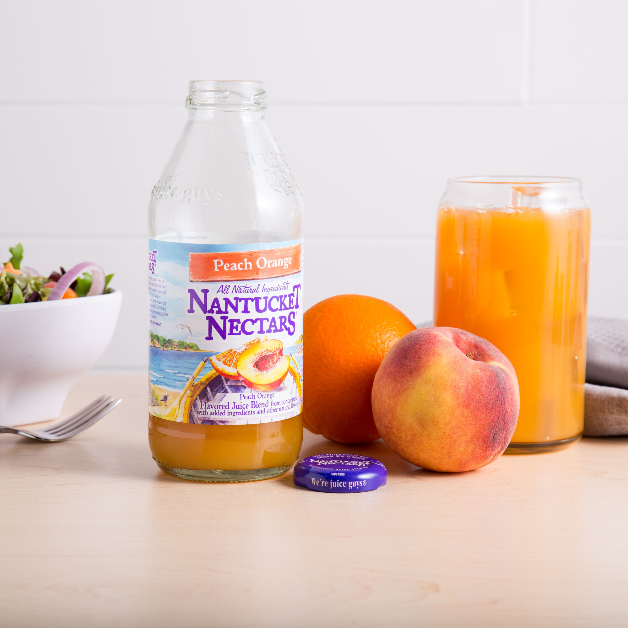 Nantucket Nectars 16 fl. oz. Peach Orange Juice Cocktail 12/Case