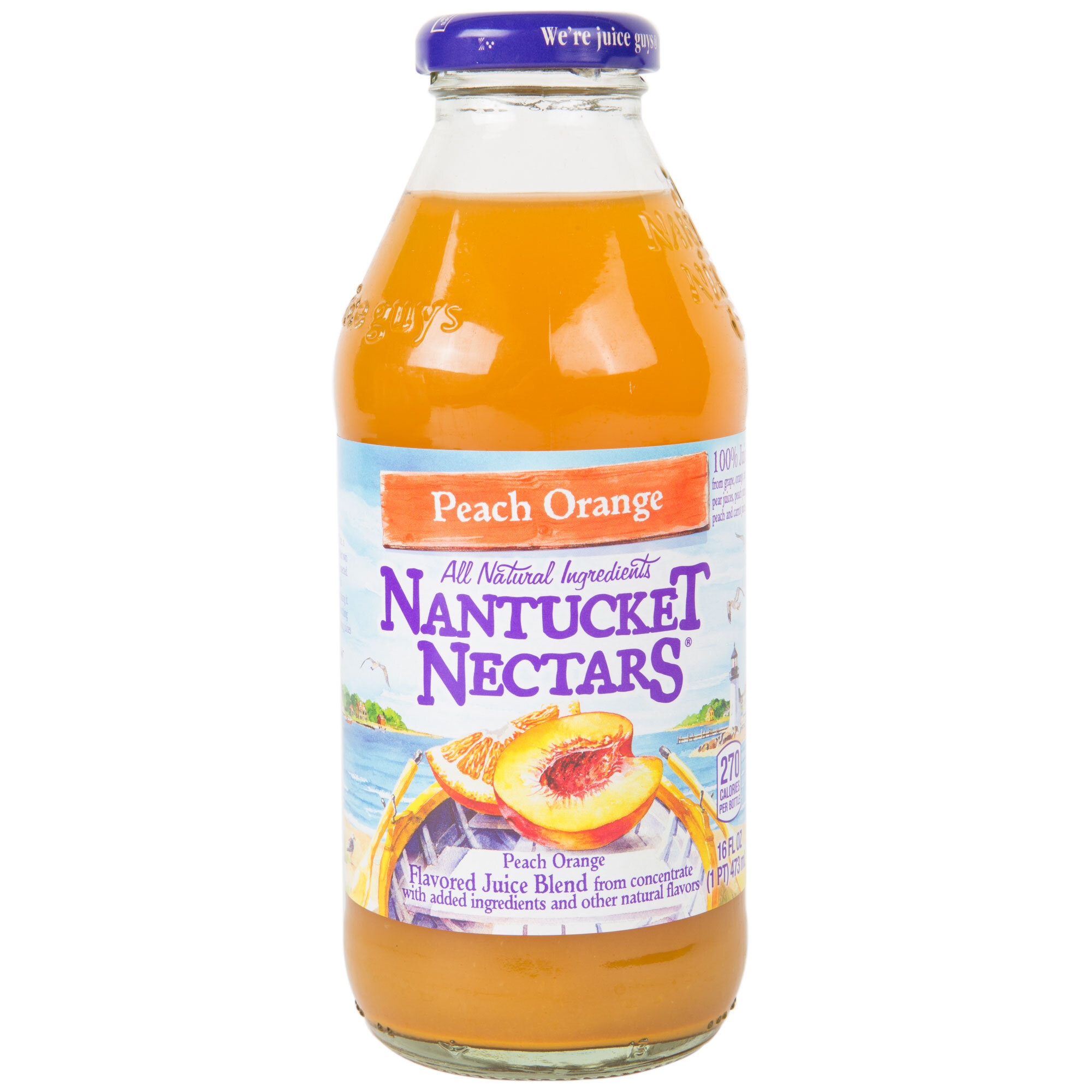 Nantucket Nectars 16 fl. oz. Peach Orange Juice 12/Case