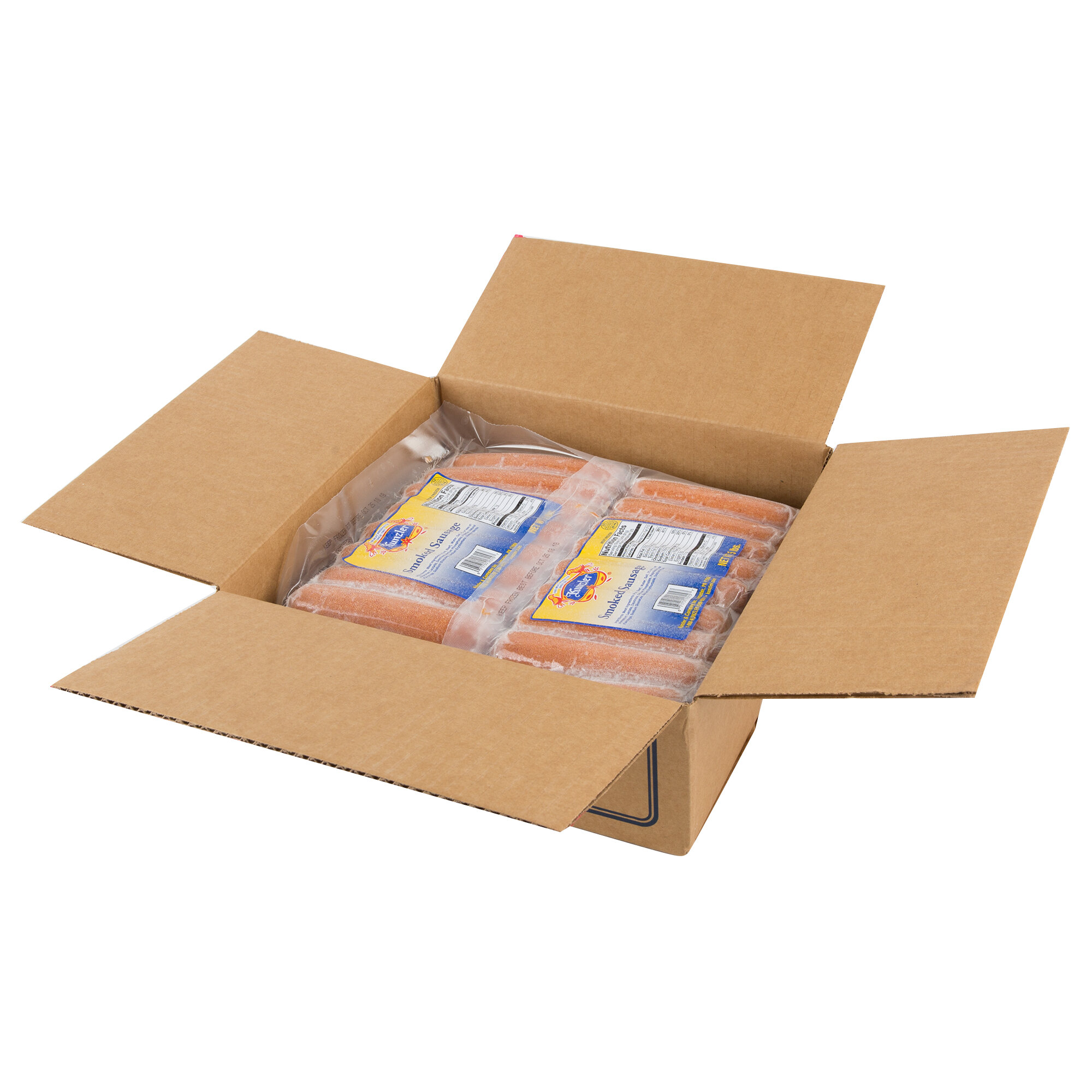 Kunzler 5 lb. Pack Fully Cooked Smoked Sausage 2/Case