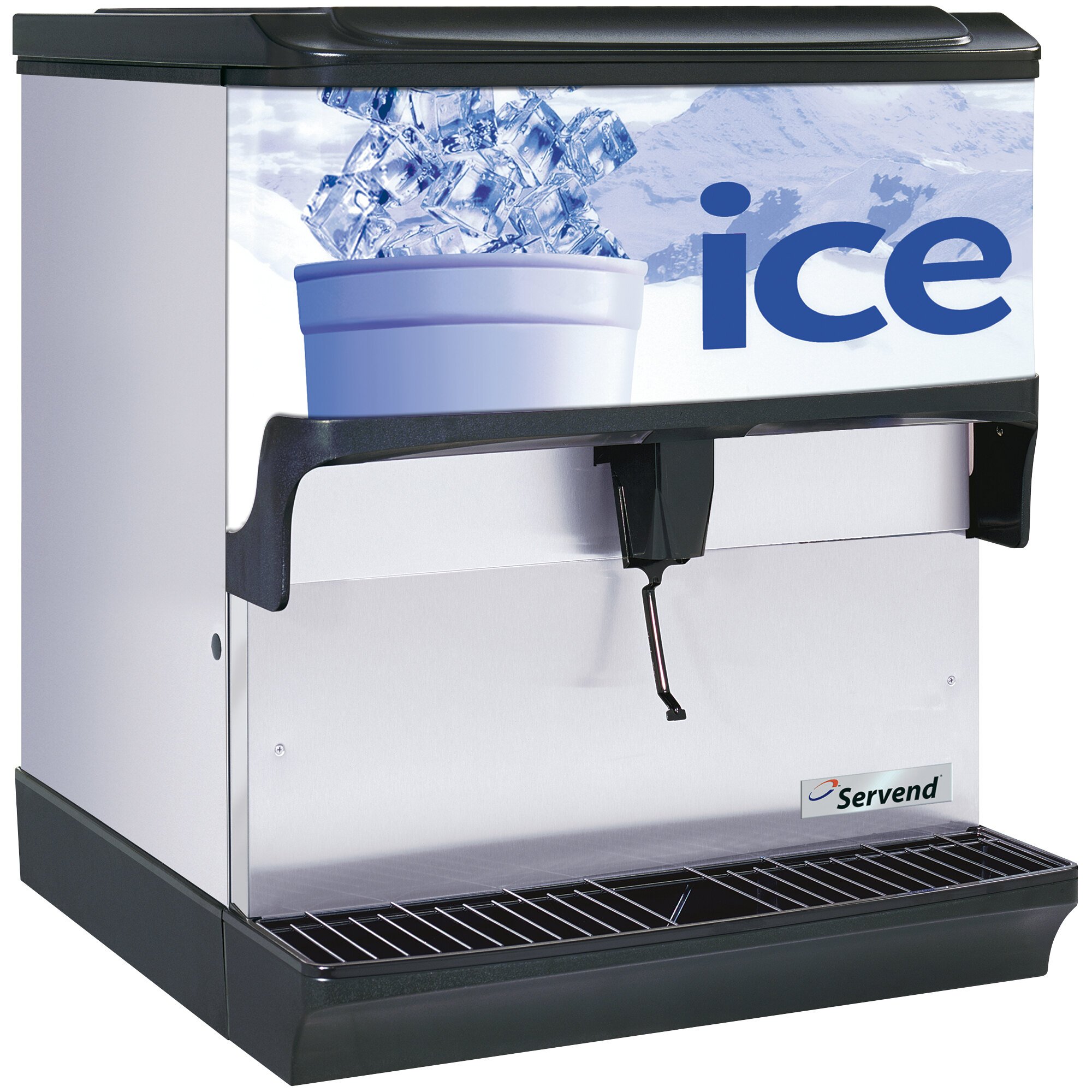 Servend 2705138 S200 Countertop Ice Dispenser 200 lb. Ice Storage