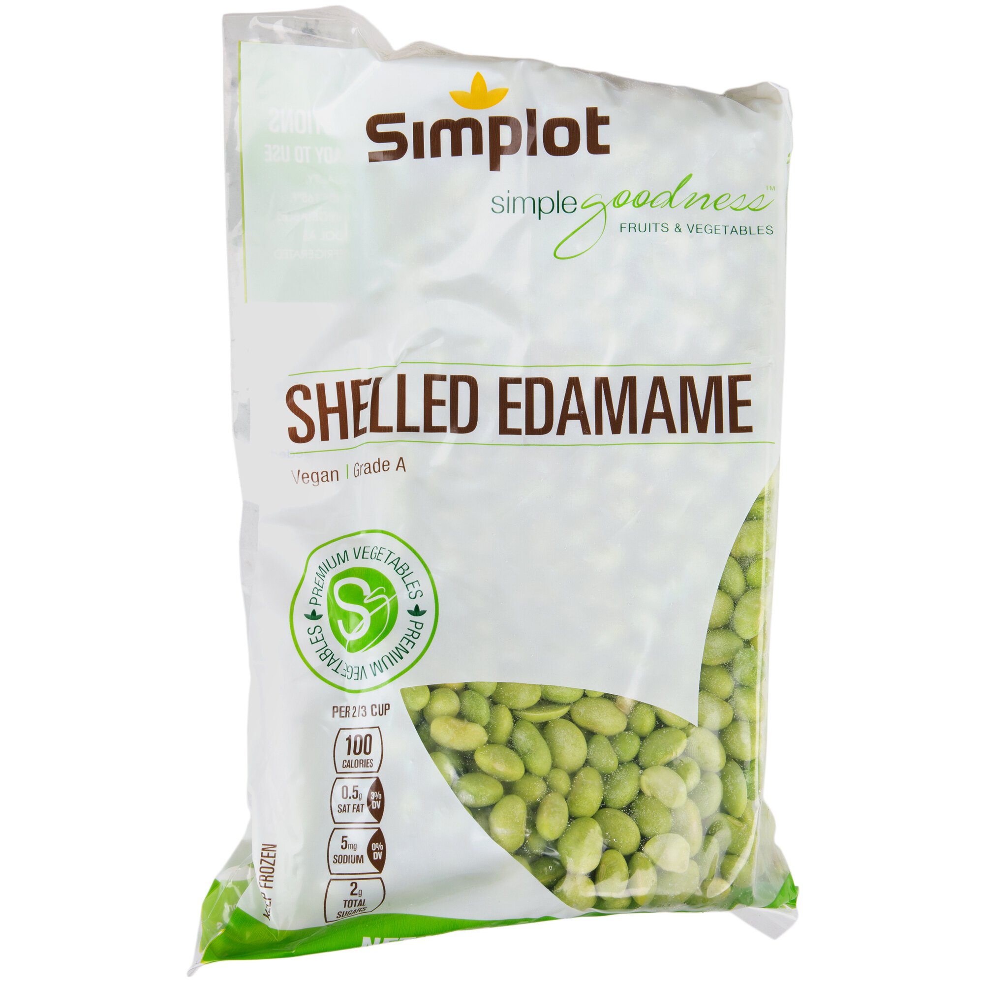 Bulk Edamame Simplot 2.5 lb. Bag of Shelled Soy Edamame (6/Case)