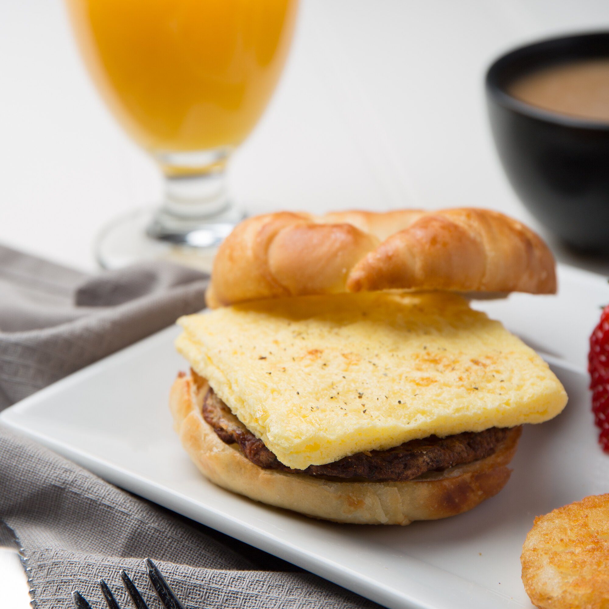 3" FullyCooked Square Scrambled Egg Patty 180/Case