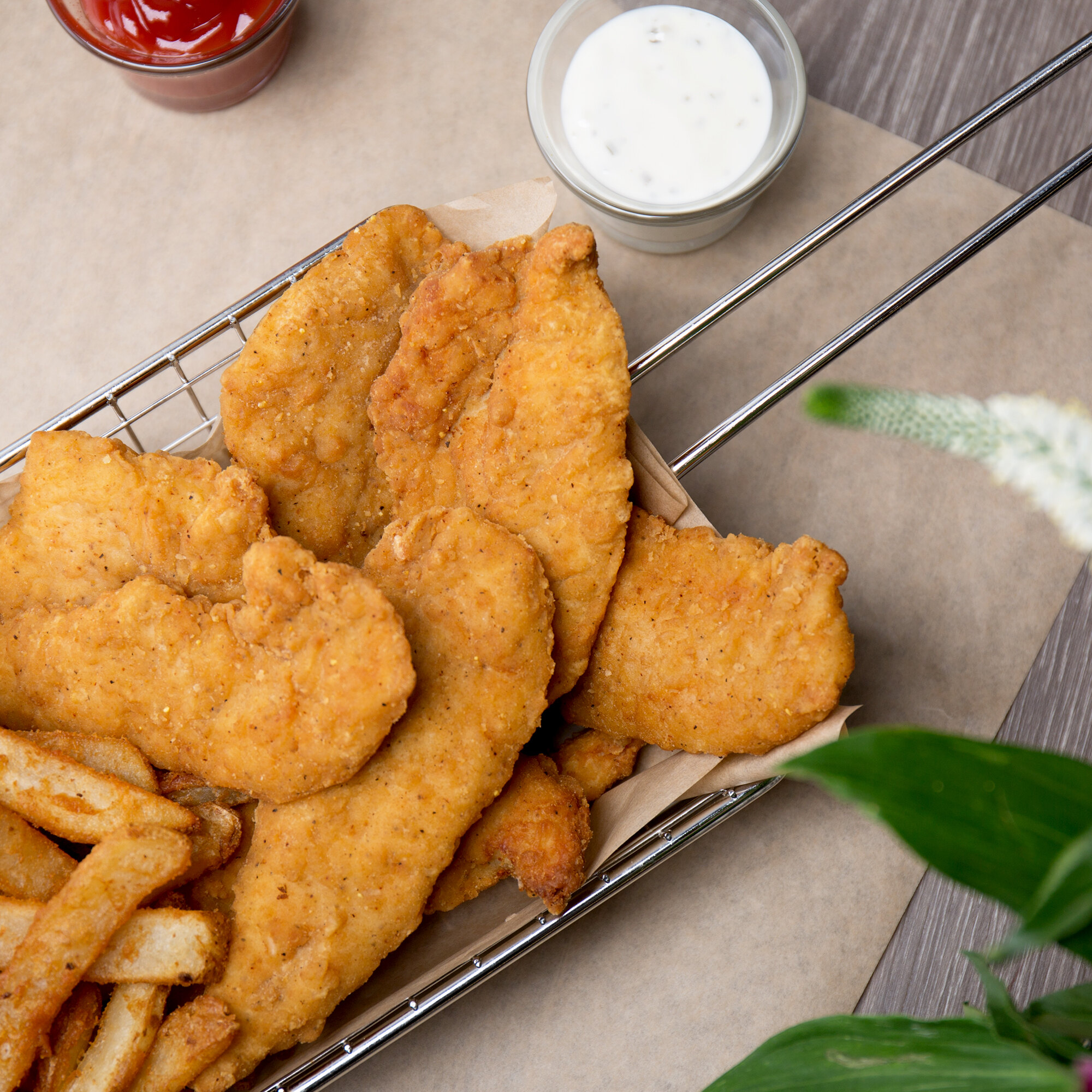 Mountain Valley Farms 10 lb. Case Uncooked Breaded Chicken Tenders