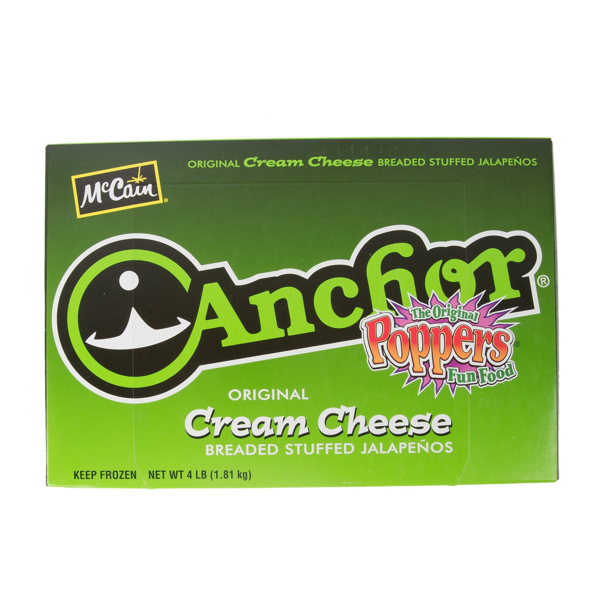 McCain 4 lb. Anchor Cream Cheese Breaded Stuffed Jalapeno Poppers 4/Case