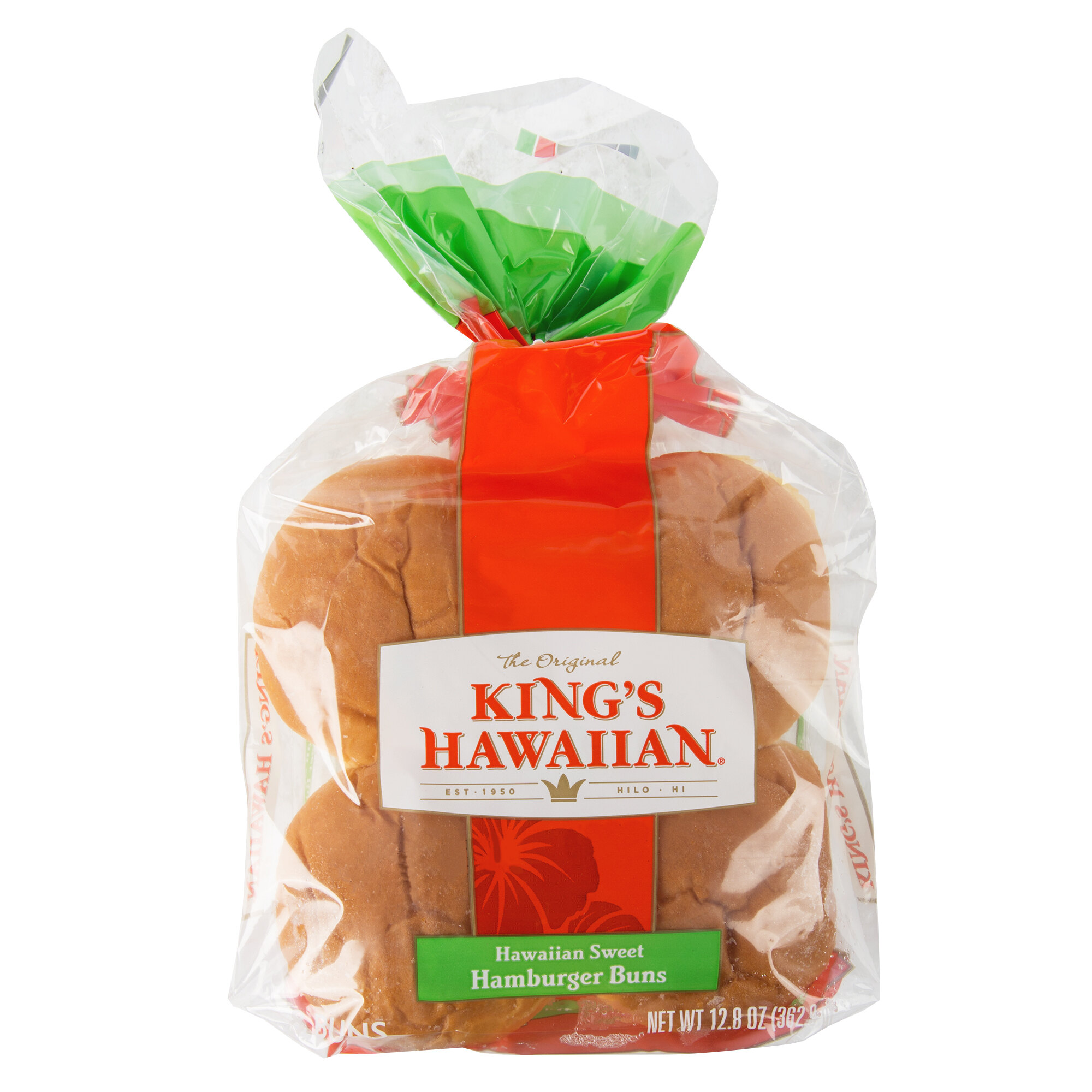 King's Hawaiian 8Pack Original Hawaiian Sweet Hamburger Bun 12/Case