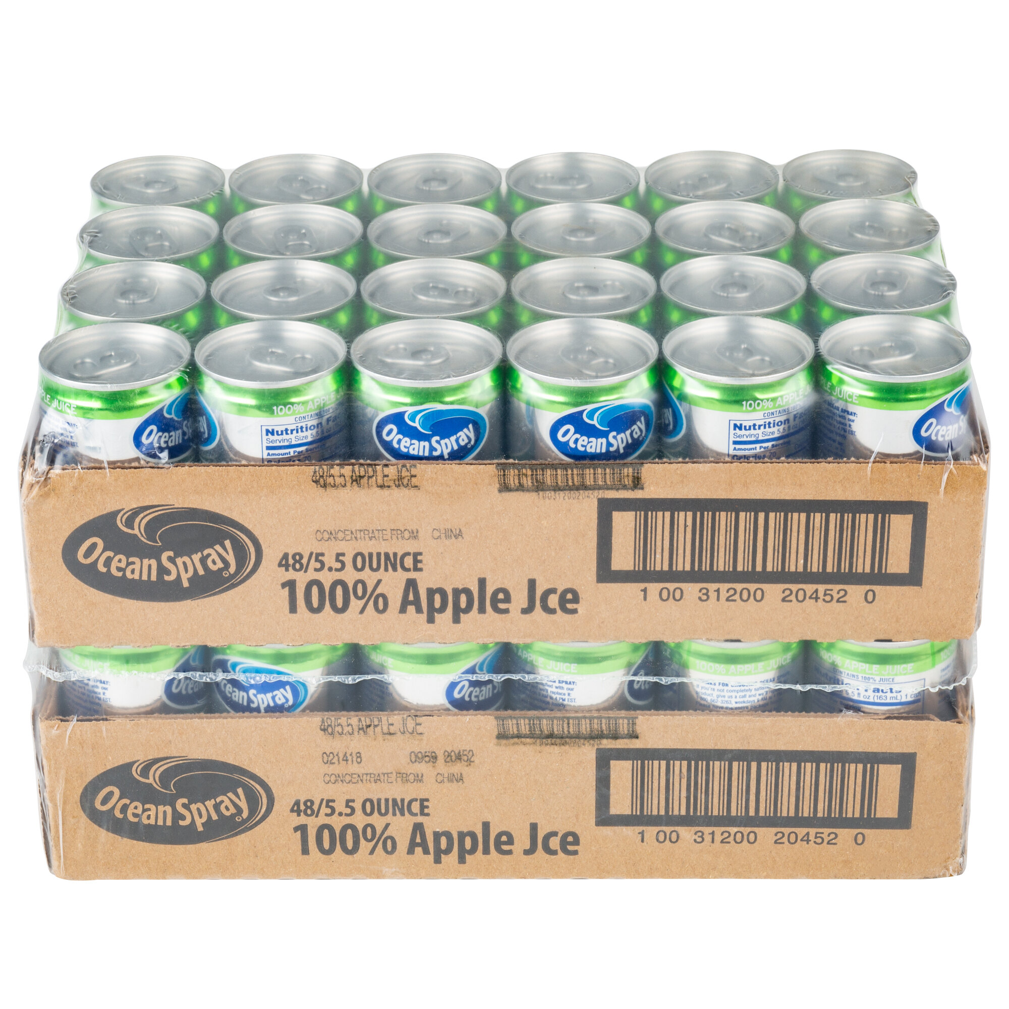 Ocean Spray 5.5 fl. oz. Apple Juice 48/Case
