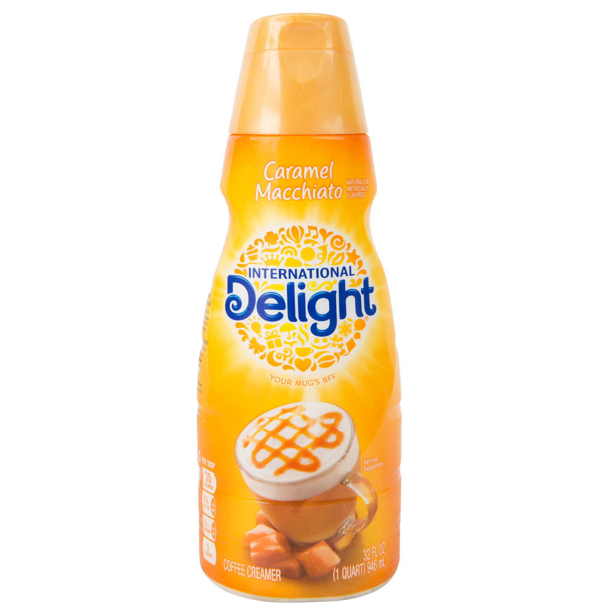 International Delight 32 fl. oz. Caramel Macchiato Coffee Creamer - 12/Case