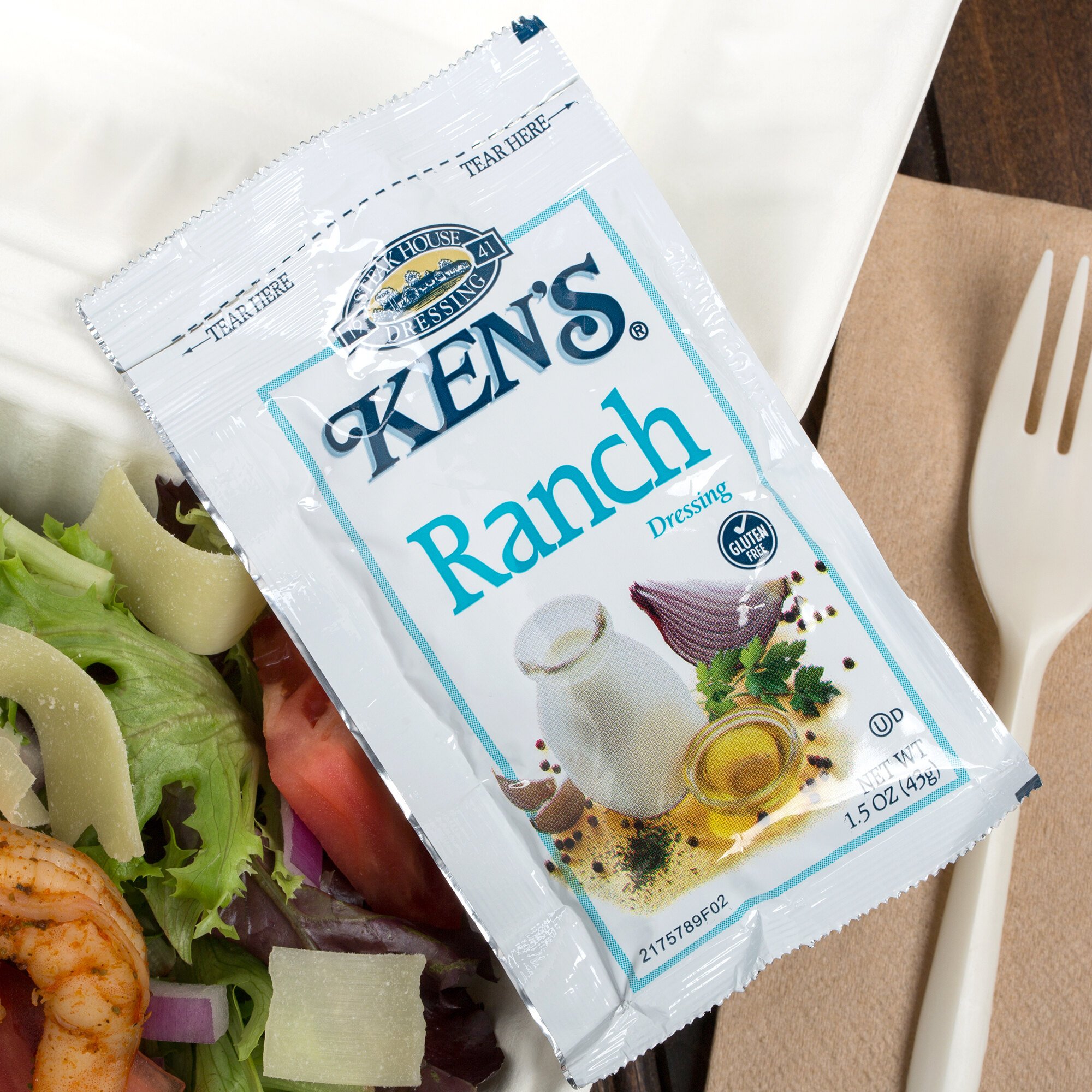 Ken's Foods 1.5 oz. Ranch Dressing Packet 60/Case