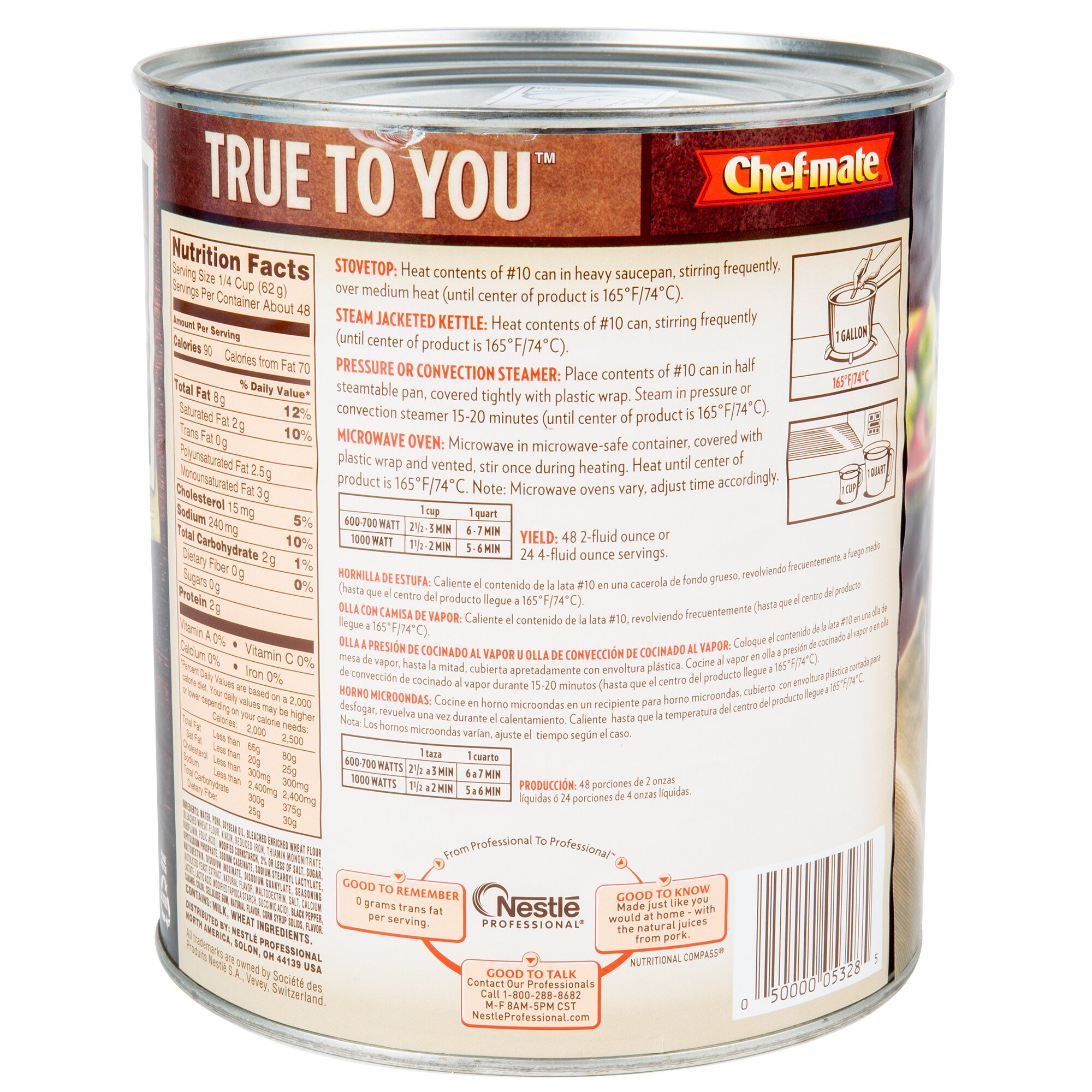 ChefMate Country Sausage Gravy 6/Case (10 Cans)