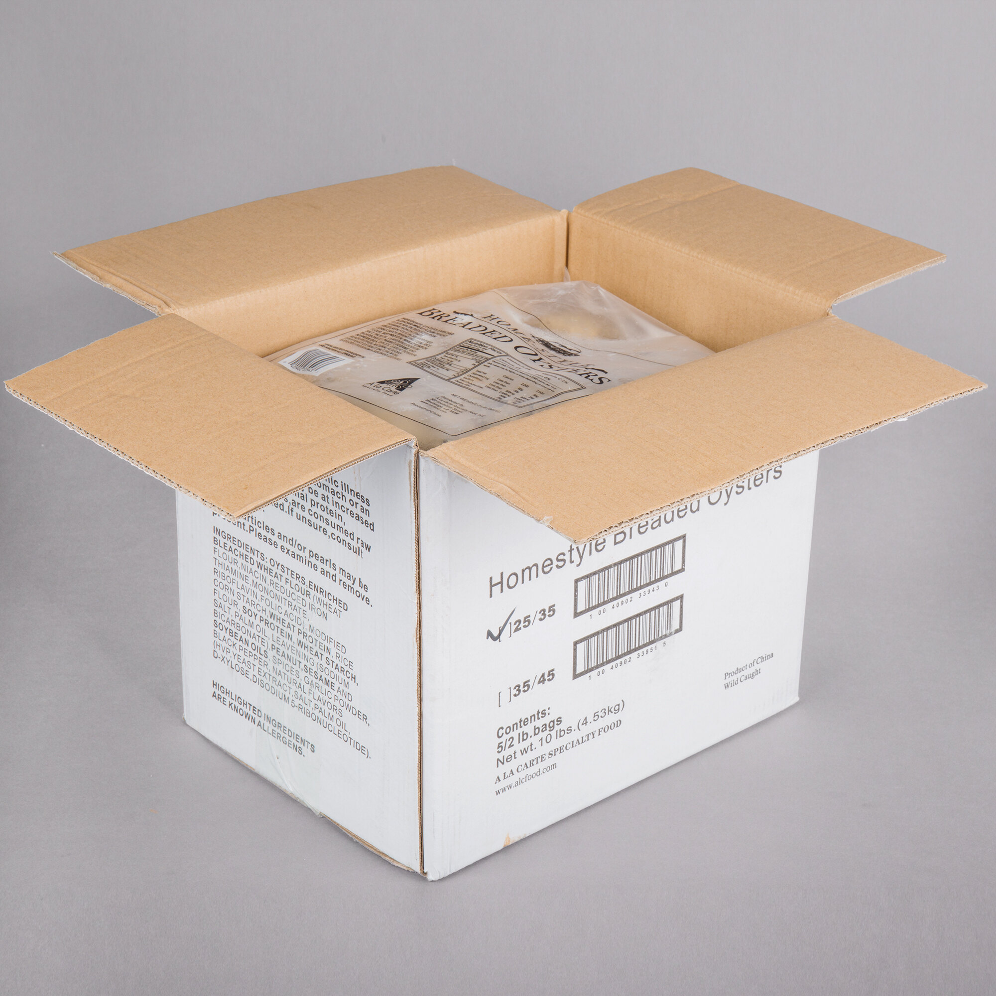 Boudreaux's Homestyle Breaded Oysters (2535ct) 5/Case