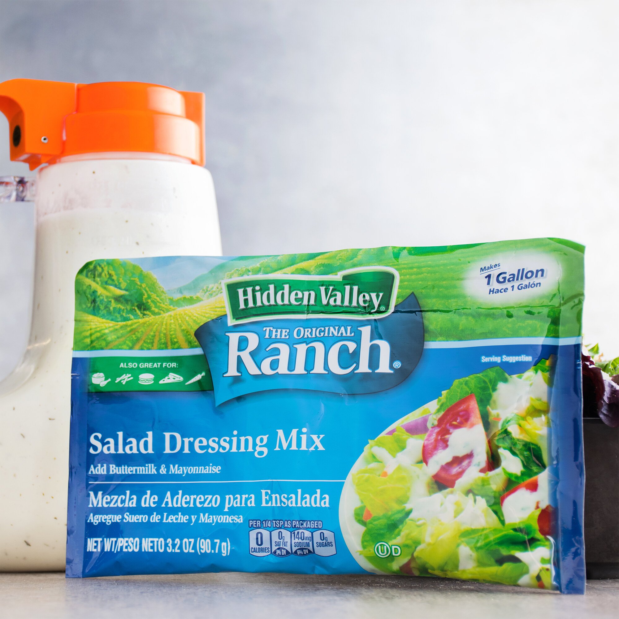 Hidden Valley 3.2 oz. Ranch Salad Dressing Mix 18/Case