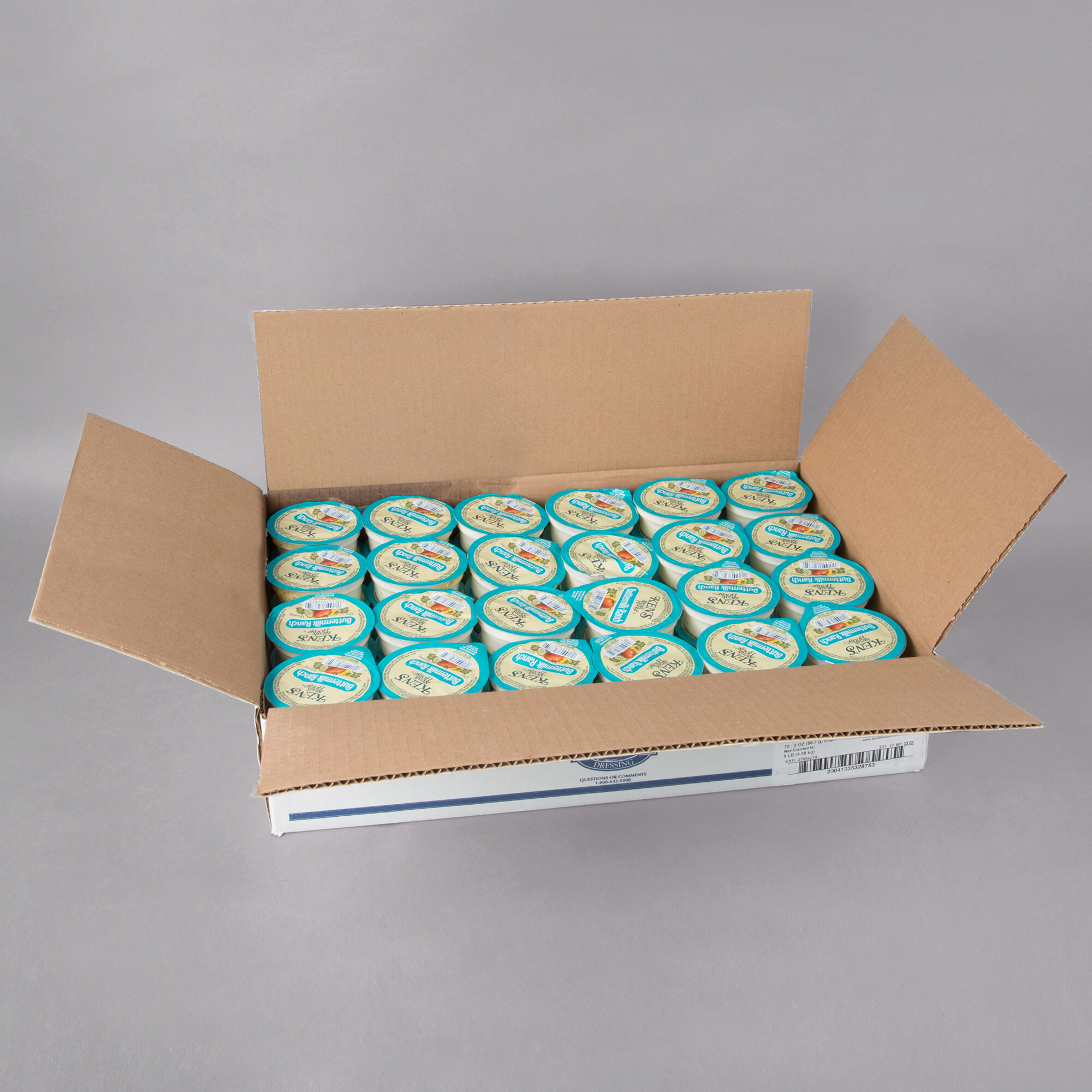 Ken's Foods 2 oz. Buttermilk Ranch Dressing Cup 72/Case