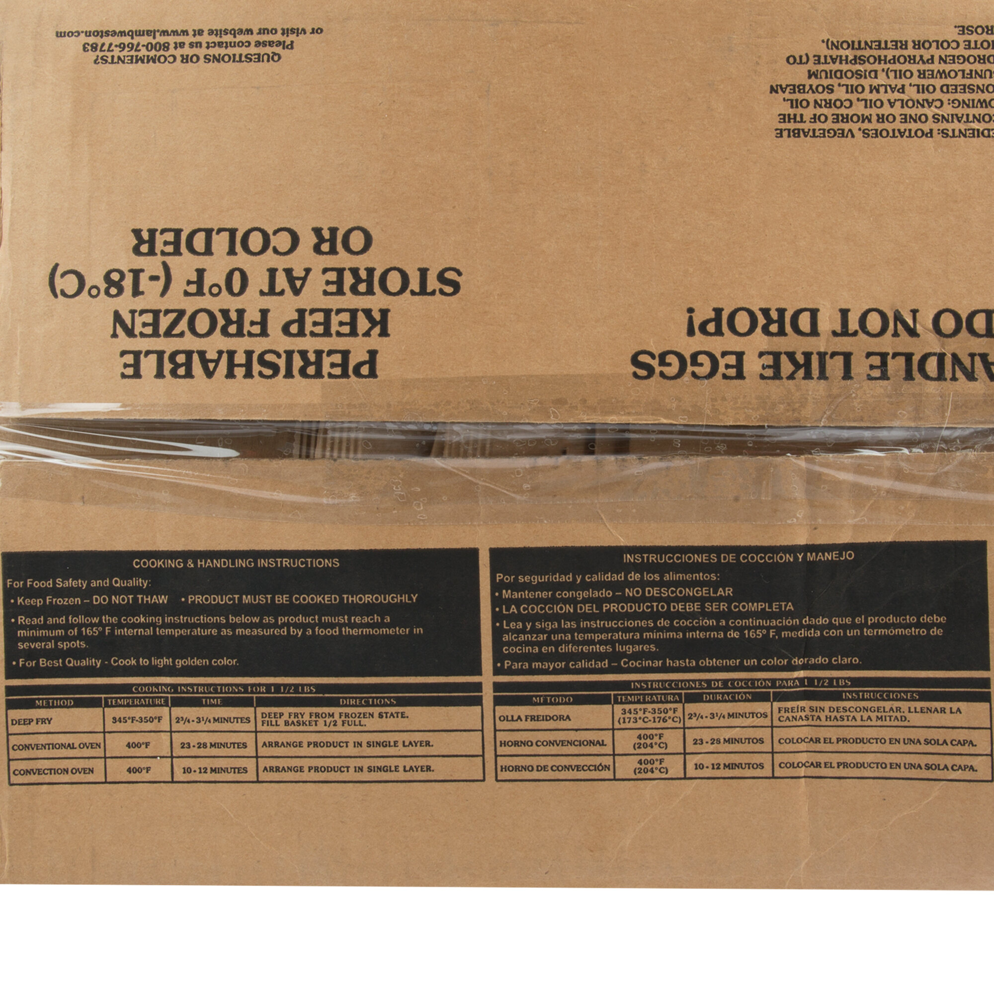 Lamb Weston Holdings CrissCut SkinOn Waffle Fries 4.5 lb. Bag 6/Case