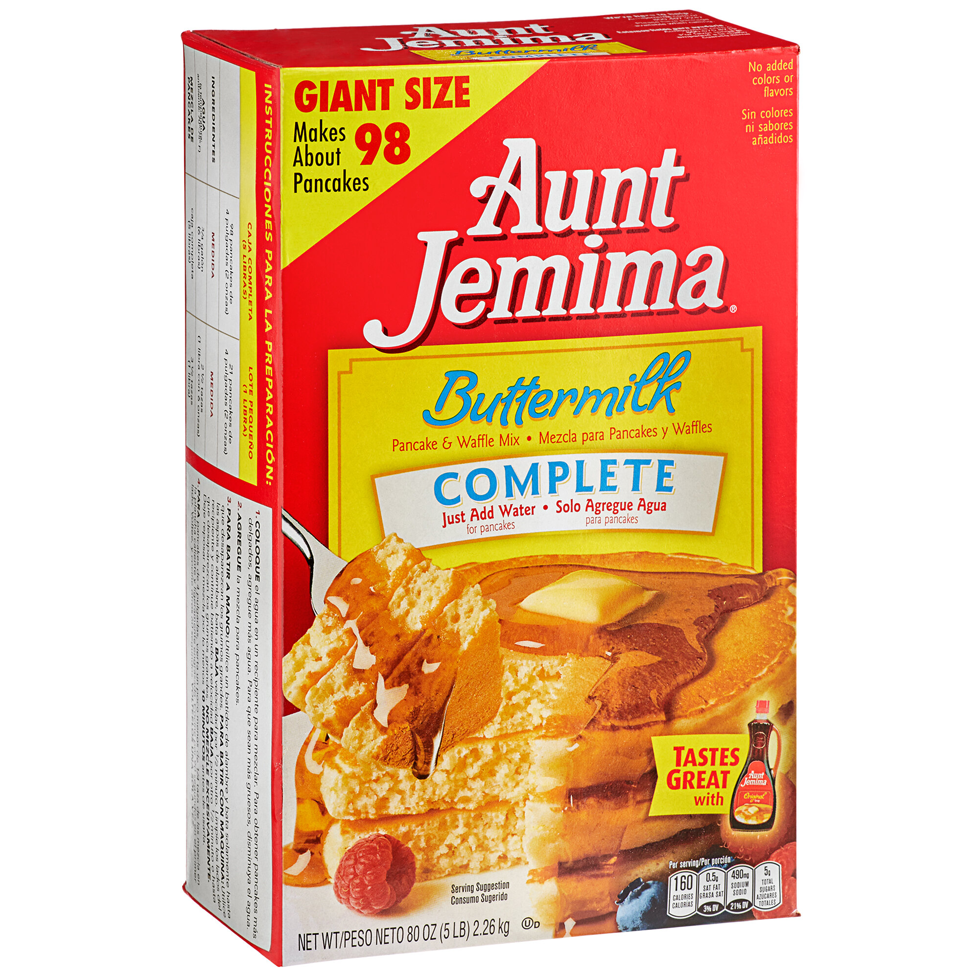 Aunt Jemima Buttermilk Pancake Waffle Mix 5 Lb