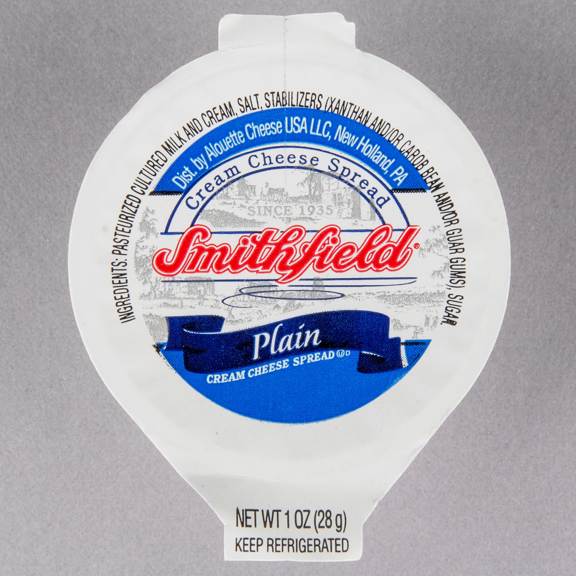 Smithfield 1 Oz. Cream Cheese Spread Portion Cups - 100/Case