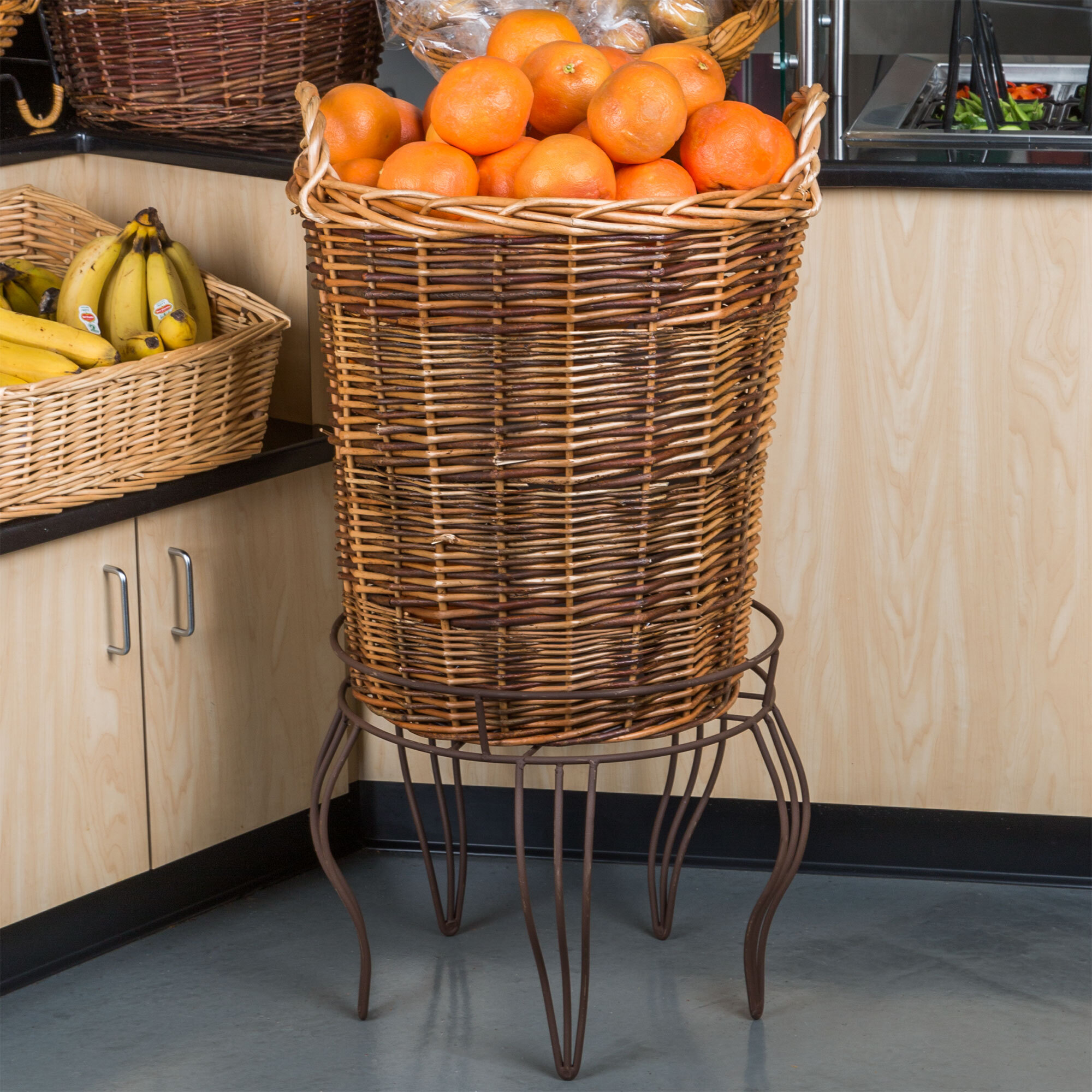 Wire Basket Stand (Round) Low Price at staurantStore