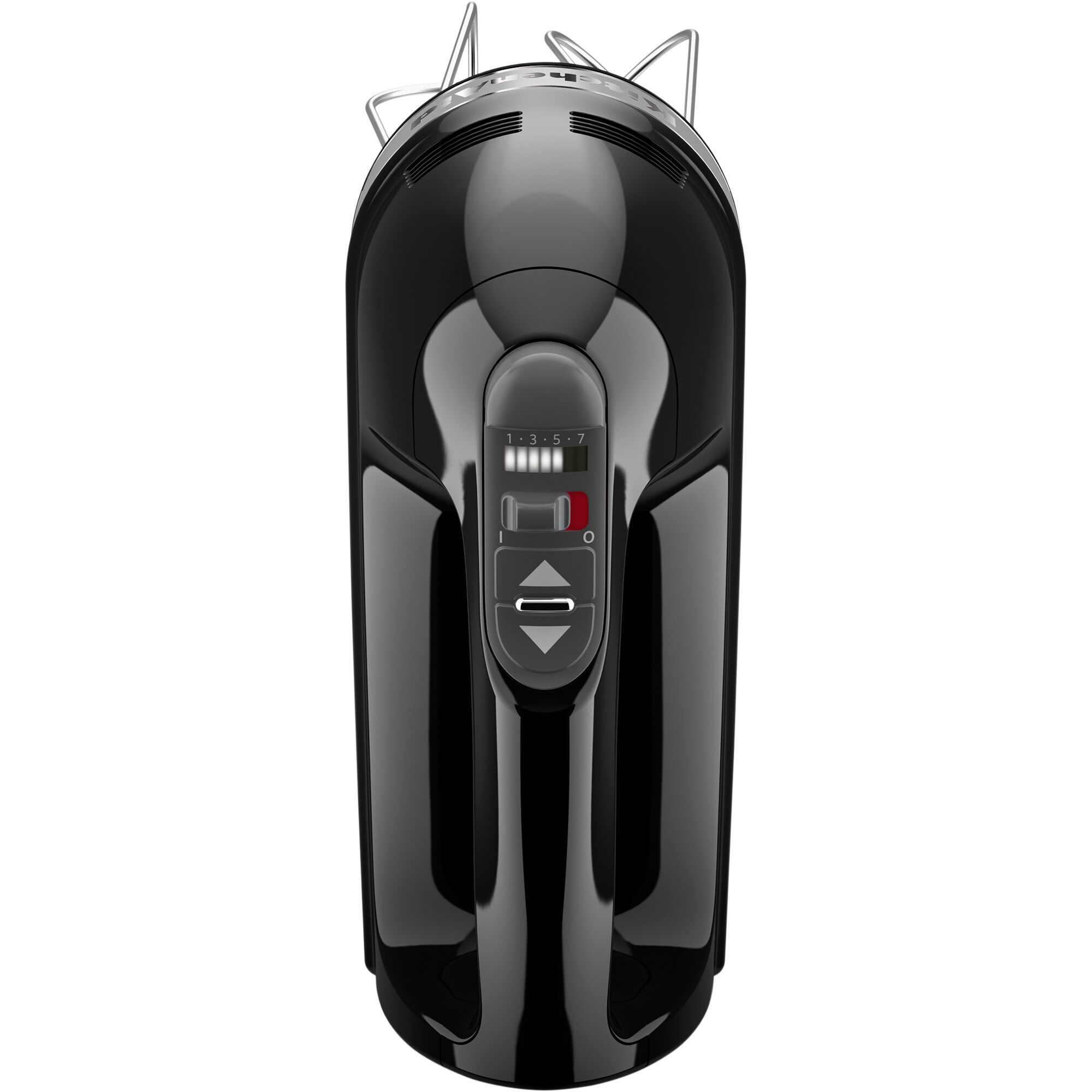 KitchenAid KHM7210OB Onyx Black 7 Speed Hand Mixer with Stainless Steel