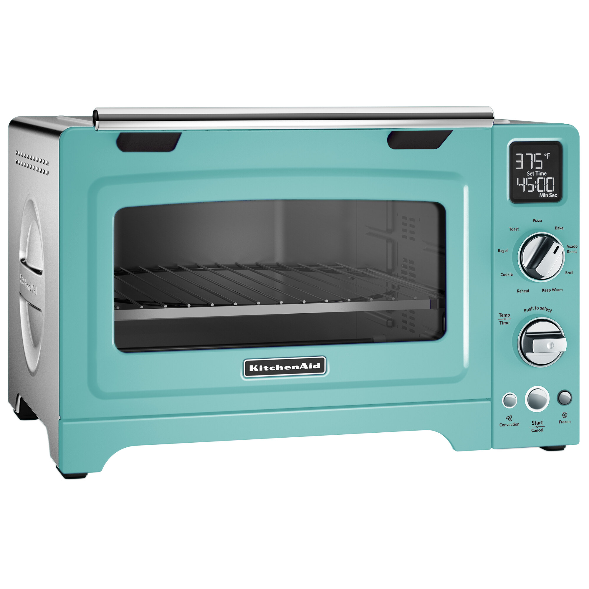 KitchenAid KCO275AQ 12" Aqua Sky Digital Countertop Convection Oven with Interior CeramaShield