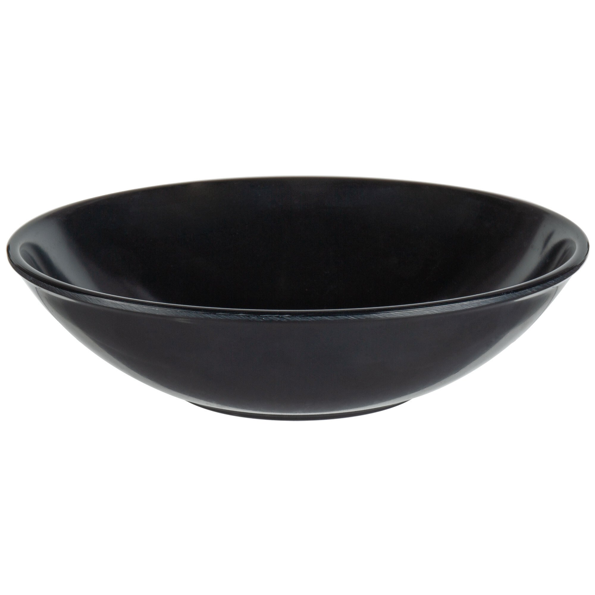 Vollrath 52867 14 oz. Black Melamine Round Serving Bowl