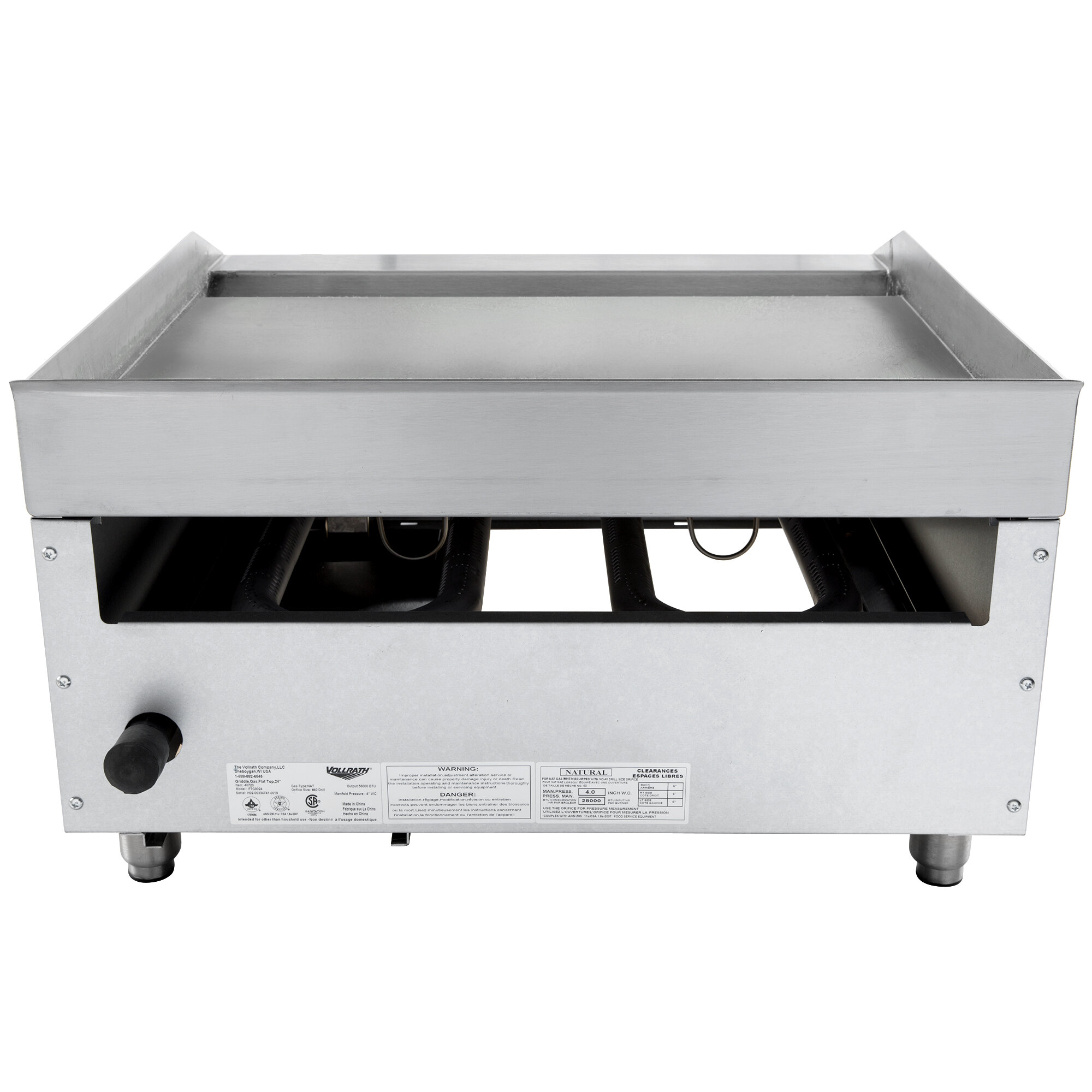 Vollrath 40720 Cayenne 24" Flat Top Gas Countertop Griddle Manual Control