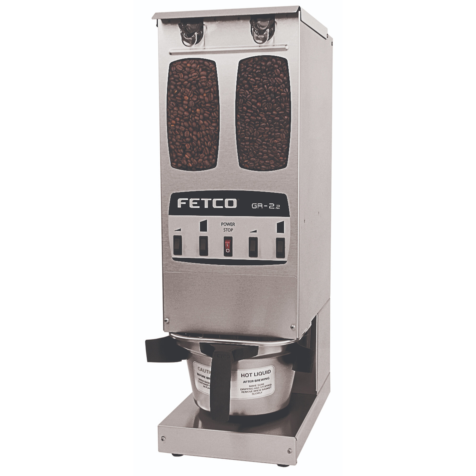 Fetco GR2.2 G02012 Dual Hopper 10 lb. 4Batch Coffee Grinder 120V