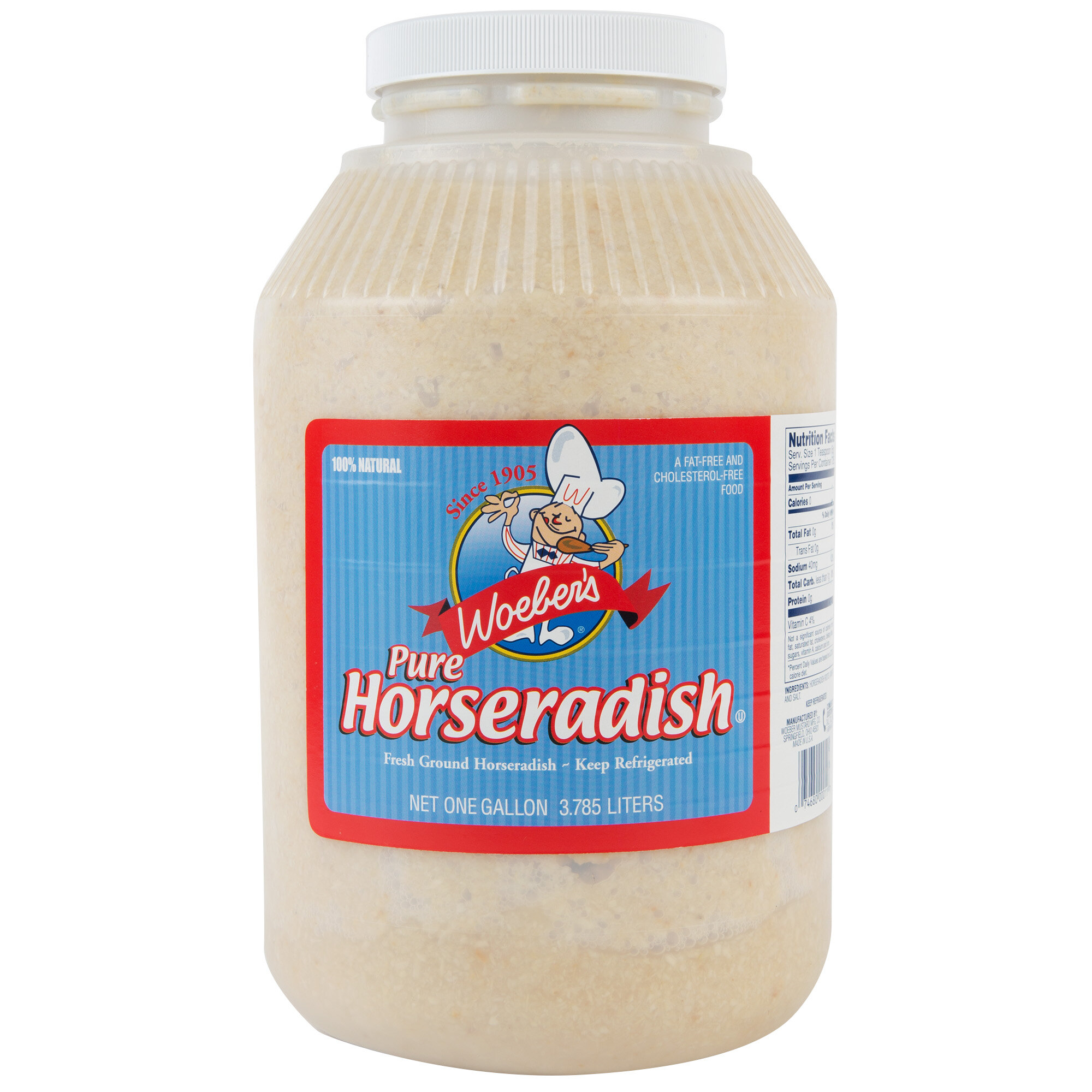 Woebers 1 Gallon Pure Horseradish