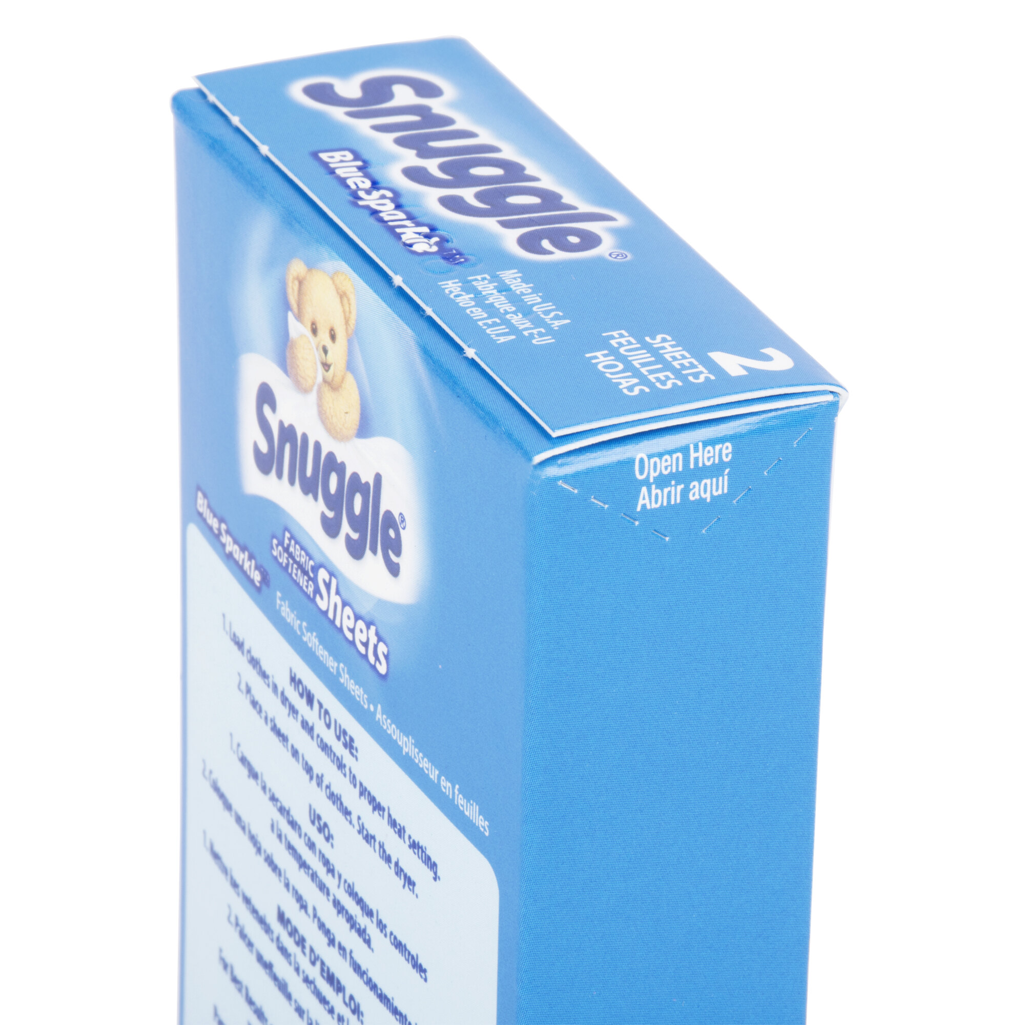 Snuggle Dryer Sheets Single Use 2 Count 100 Case