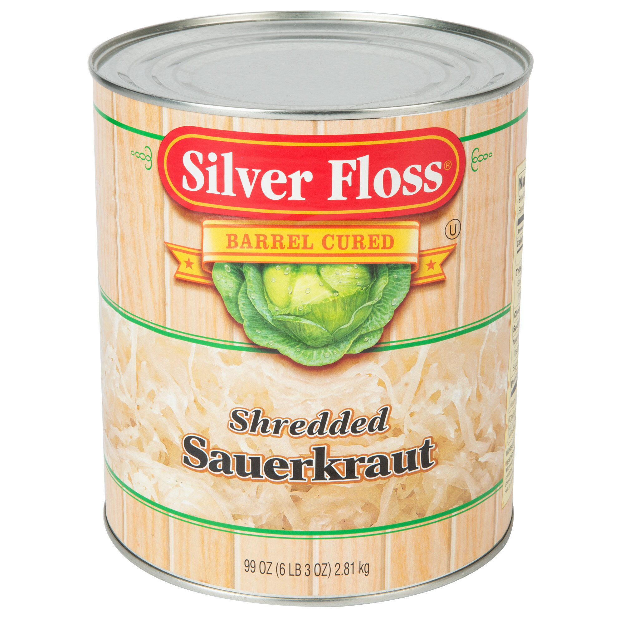 Bulk Silver Floss Sauerkraut in 10 Cans 6/Case