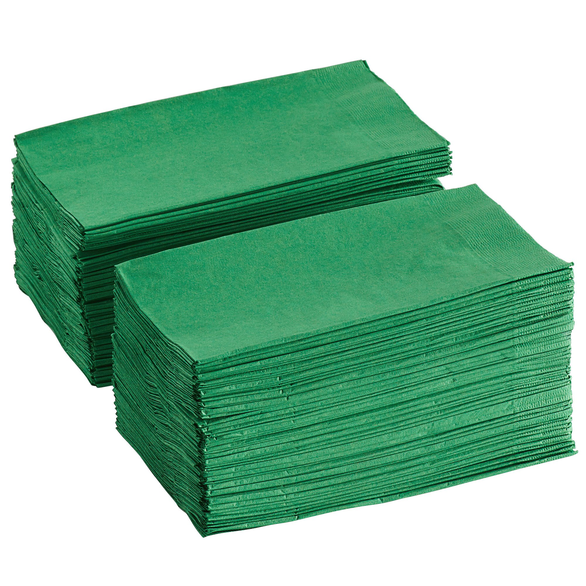 Festive Green Paper Dinner Napkin, Choice 2Ply Customizable, 15" x 17