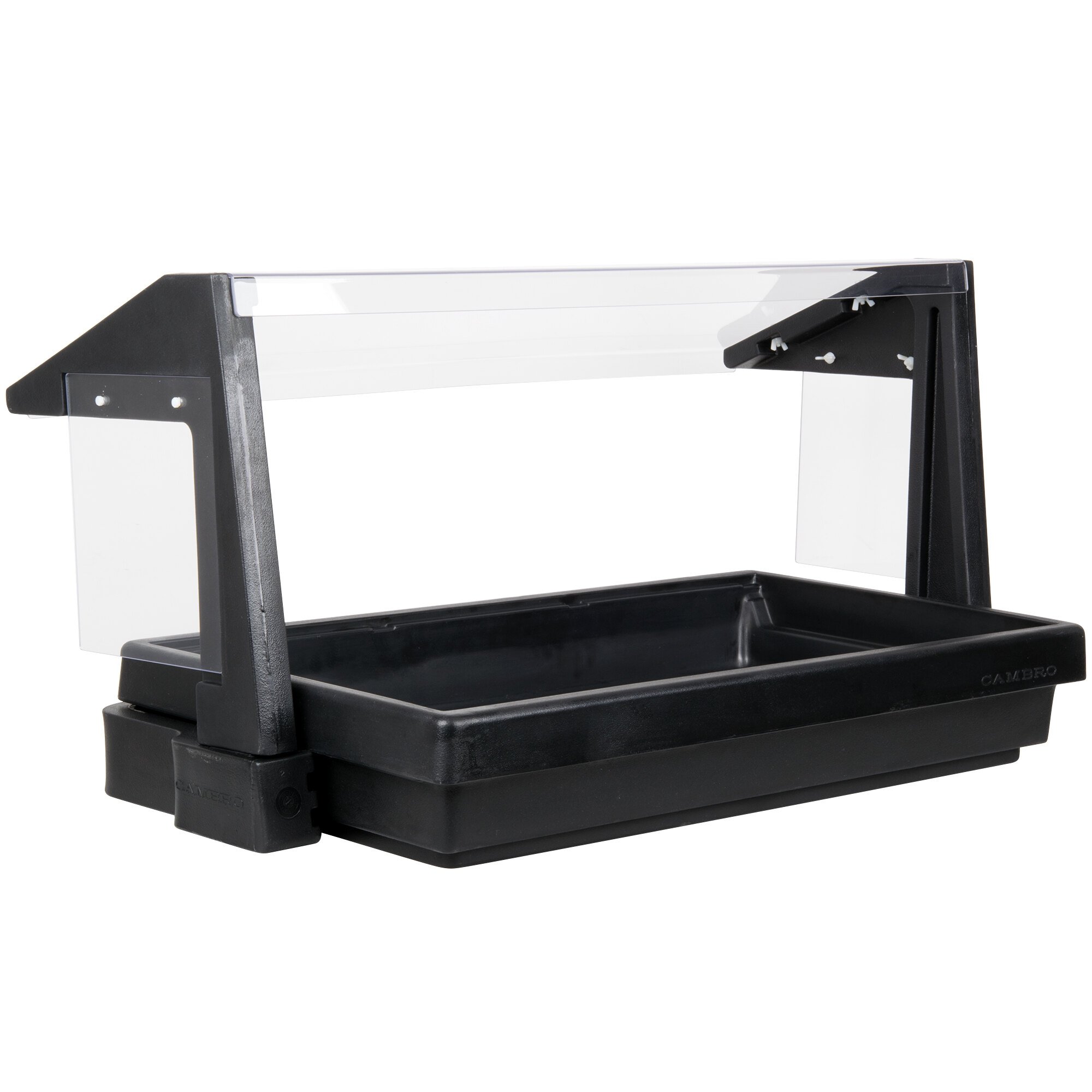 Cambro BBR480110 48" x 24" x 25" Black Buffet / Salad Bar with Sneeze Guard