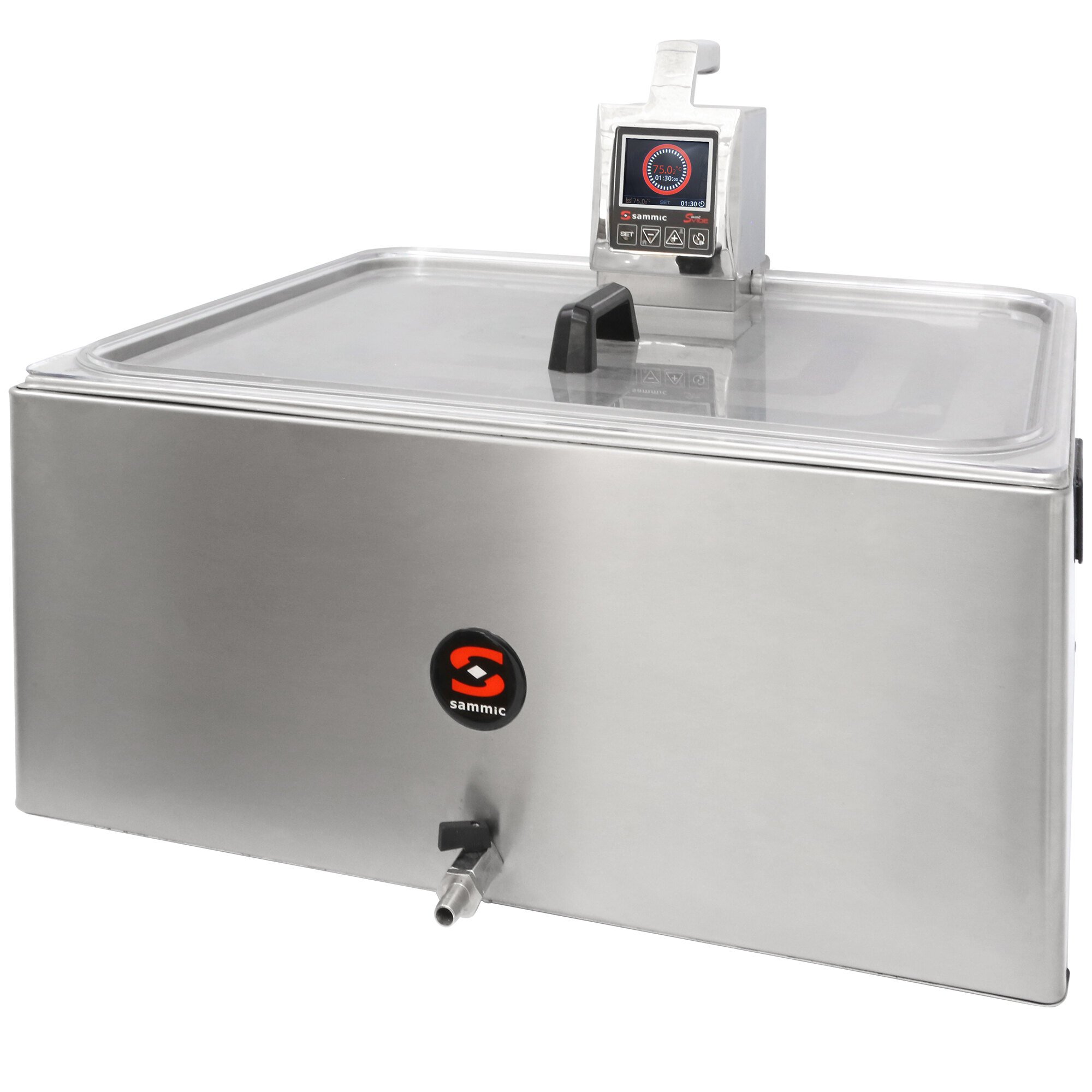 Sammic SmartVide SMARTVIDE8 14.8 Gallon SousVide Immersion Circulator Head with Tank and Lid