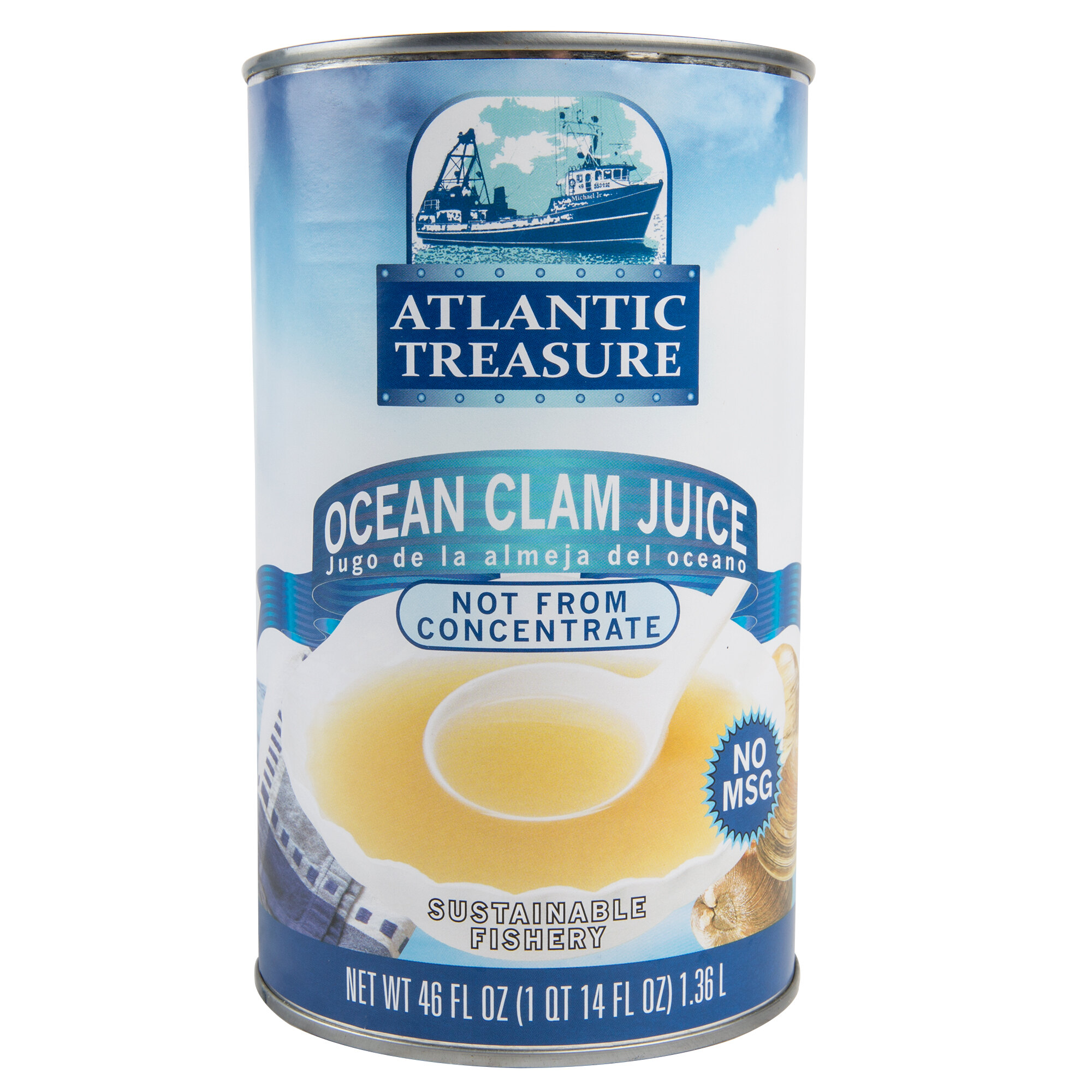 LaMonica Fine Foods Atlantic Treasure 46 oz. Ocean Clam Juice