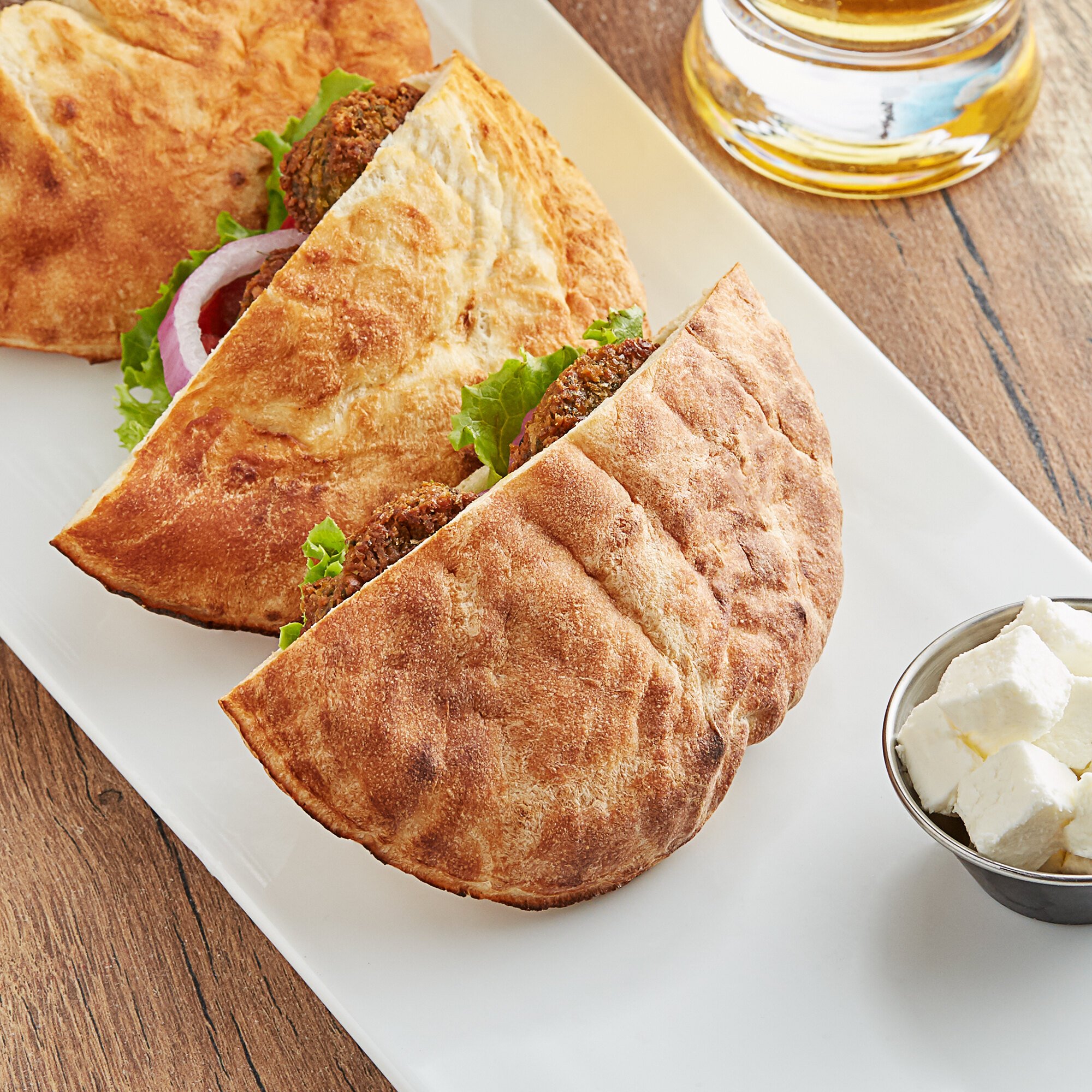 Father Sam's Bakery 6" White Pita Pocket Bread 60/Case