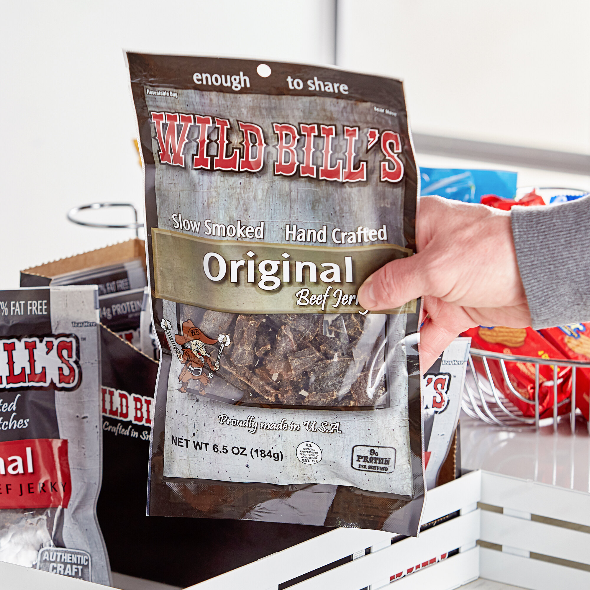 Wild Bill's 6.5 oz. HickorySmoked Beef Jerky