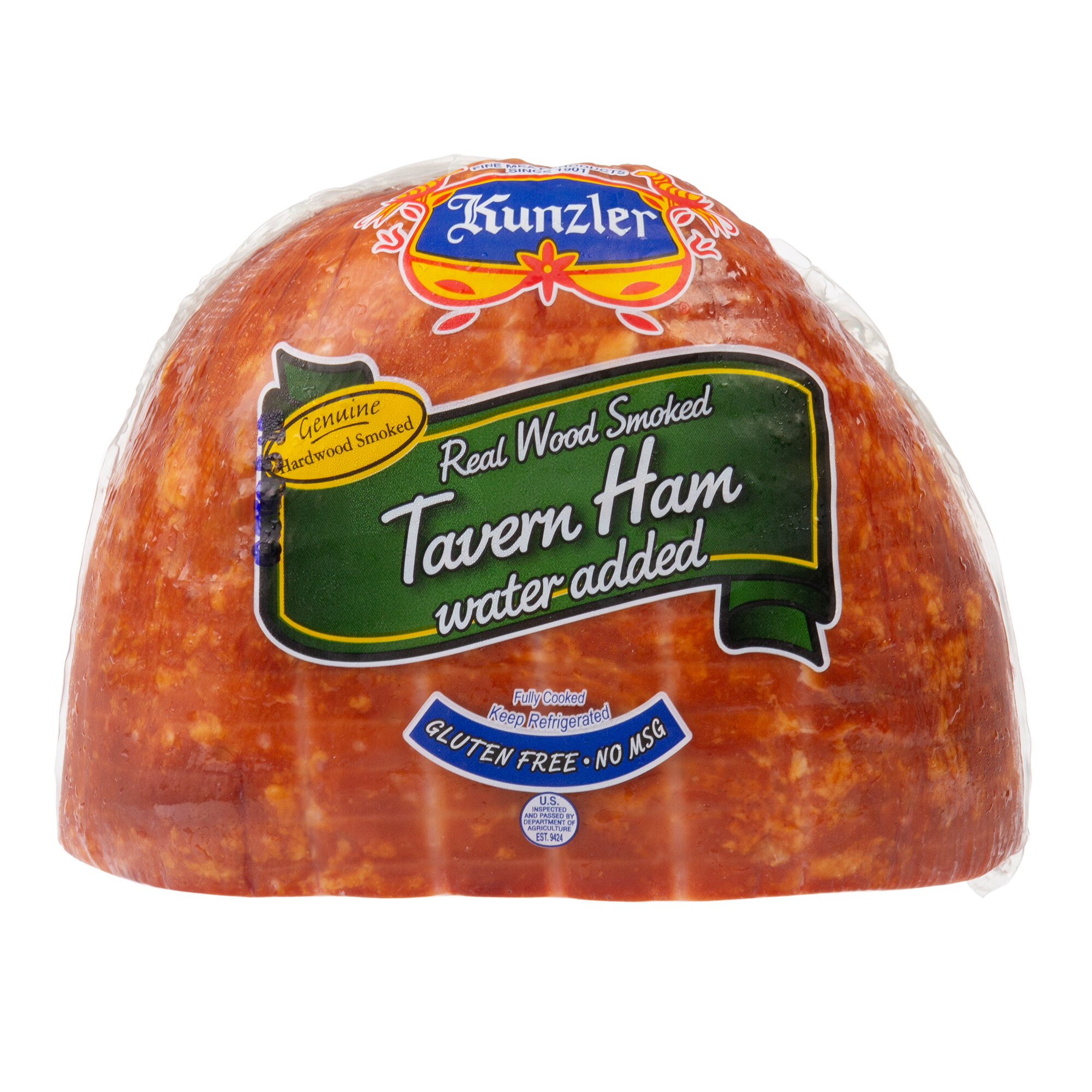 Kunzler 4.5 lb. Real Wood Smoked Tavern Ham 4/Case