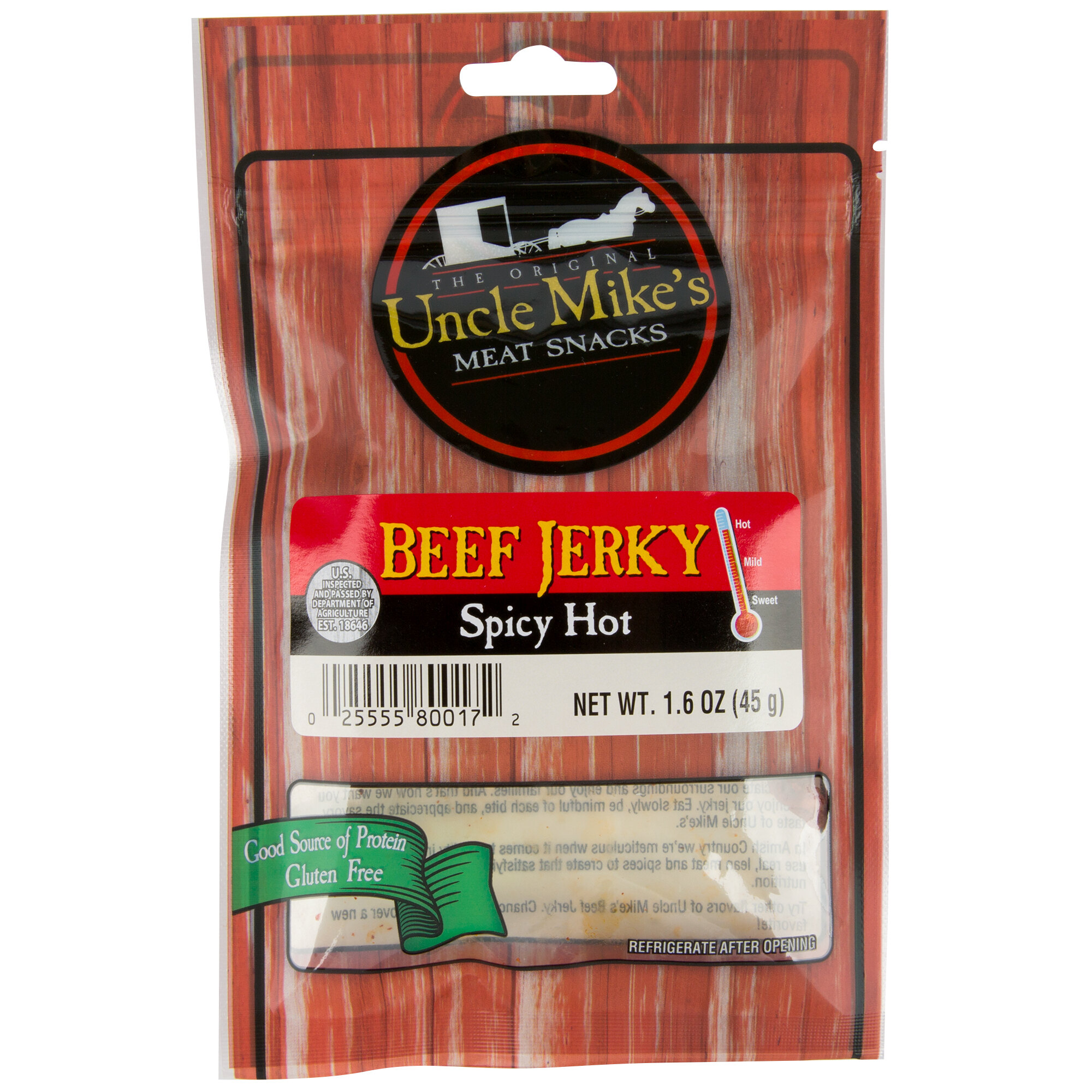 Uncle Mike&amp;#39;s Case of Spicy Hot Beef Jerky (16/Case)