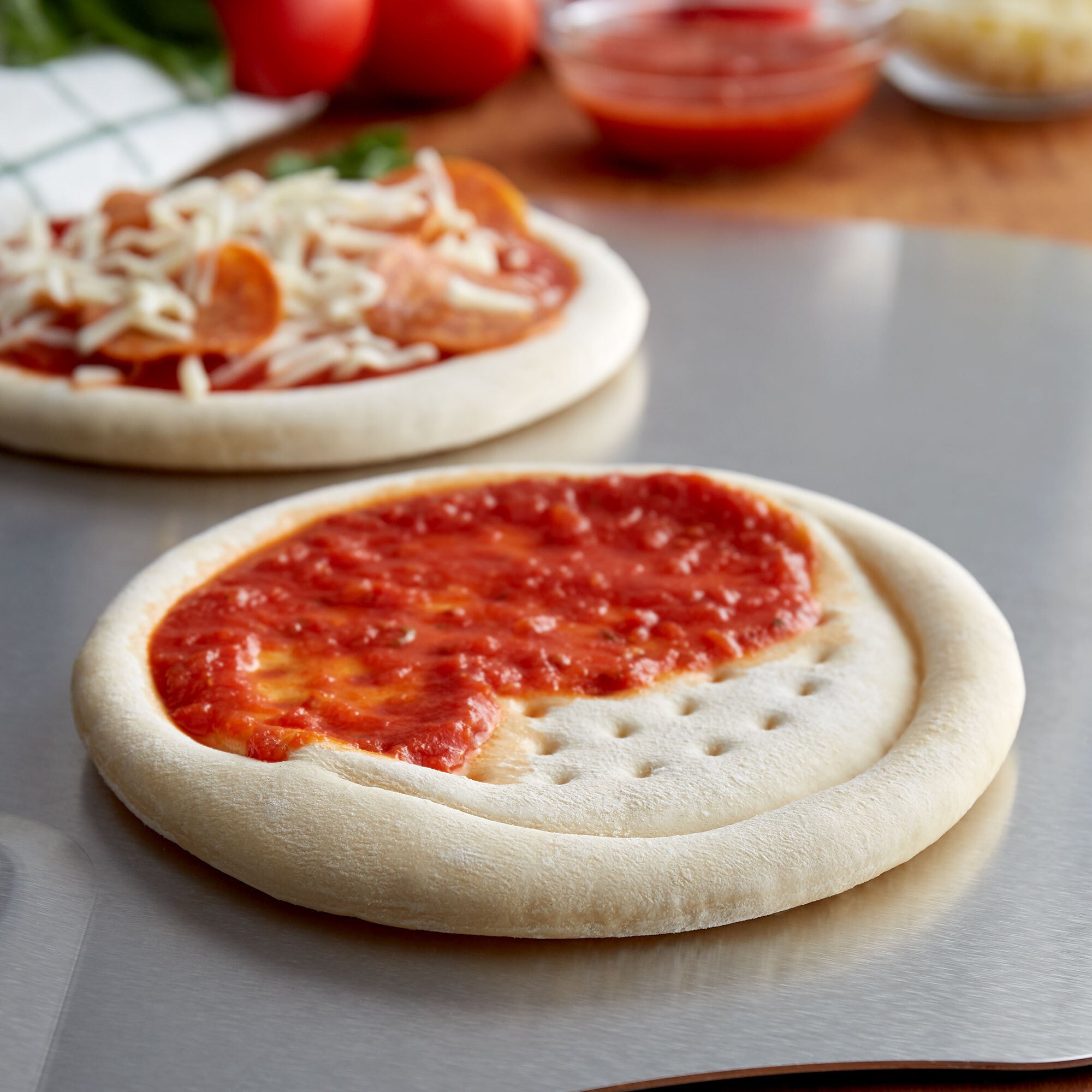 Rich's 7" RaisedEdge Par Baked Pizza Crust 48/Case