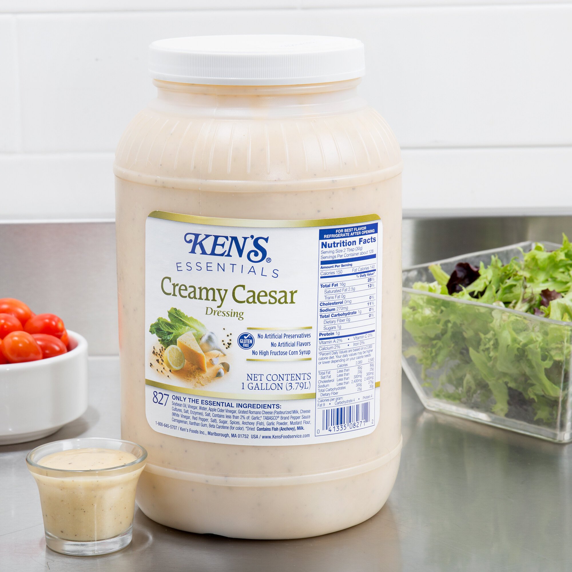 Ken's Foods Essentials 1 Gallon Creamy Caesar Dressing