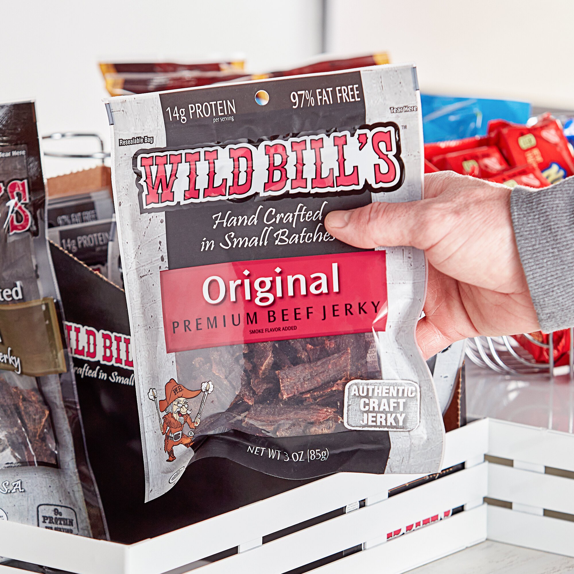 Wild Bill's 3 oz. Hickory Smoked Tender Tips Beef Jerky
