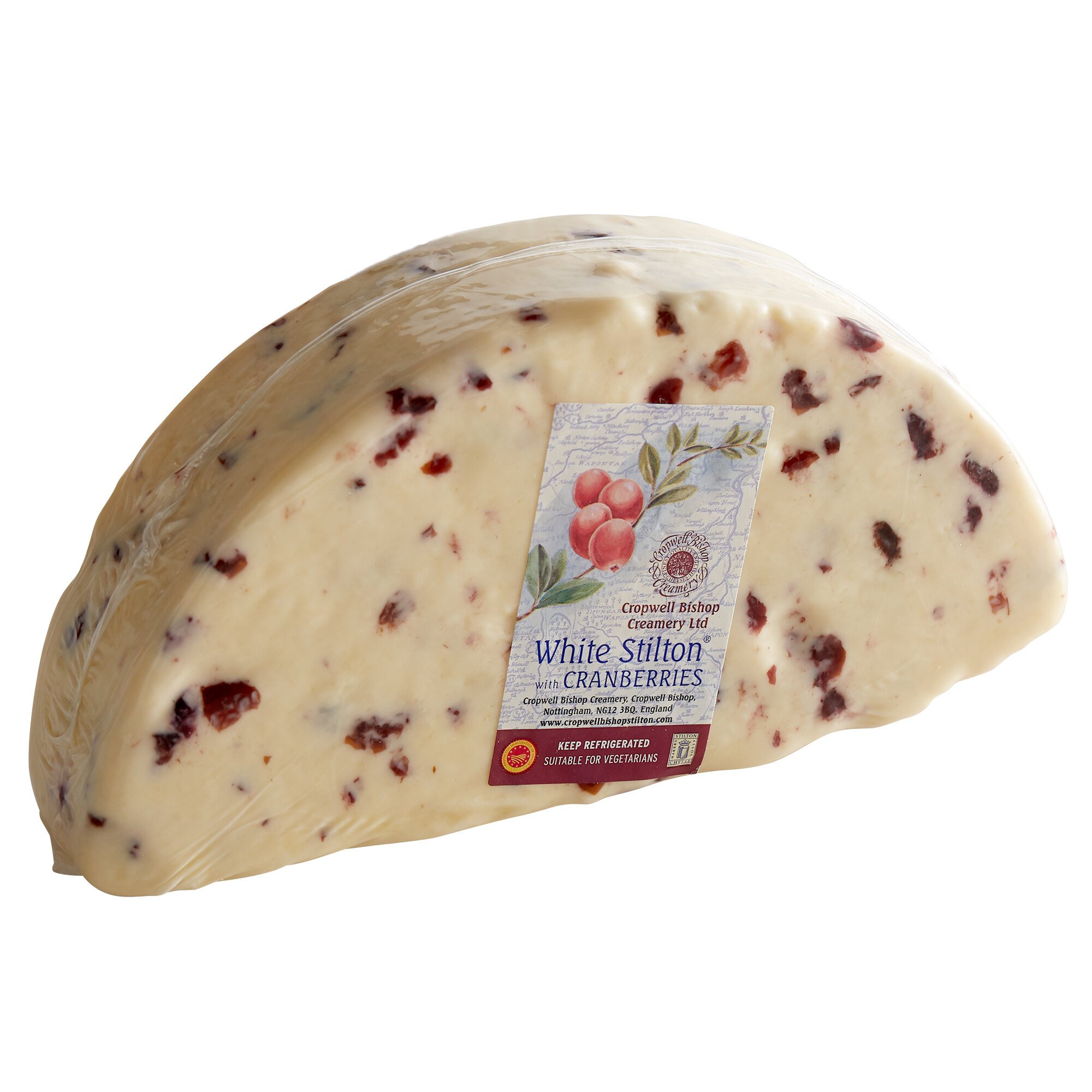 Cropwell Bishop Creamery 2.5 lb. 1/2 Wheel DOP White Stilton® Cheese