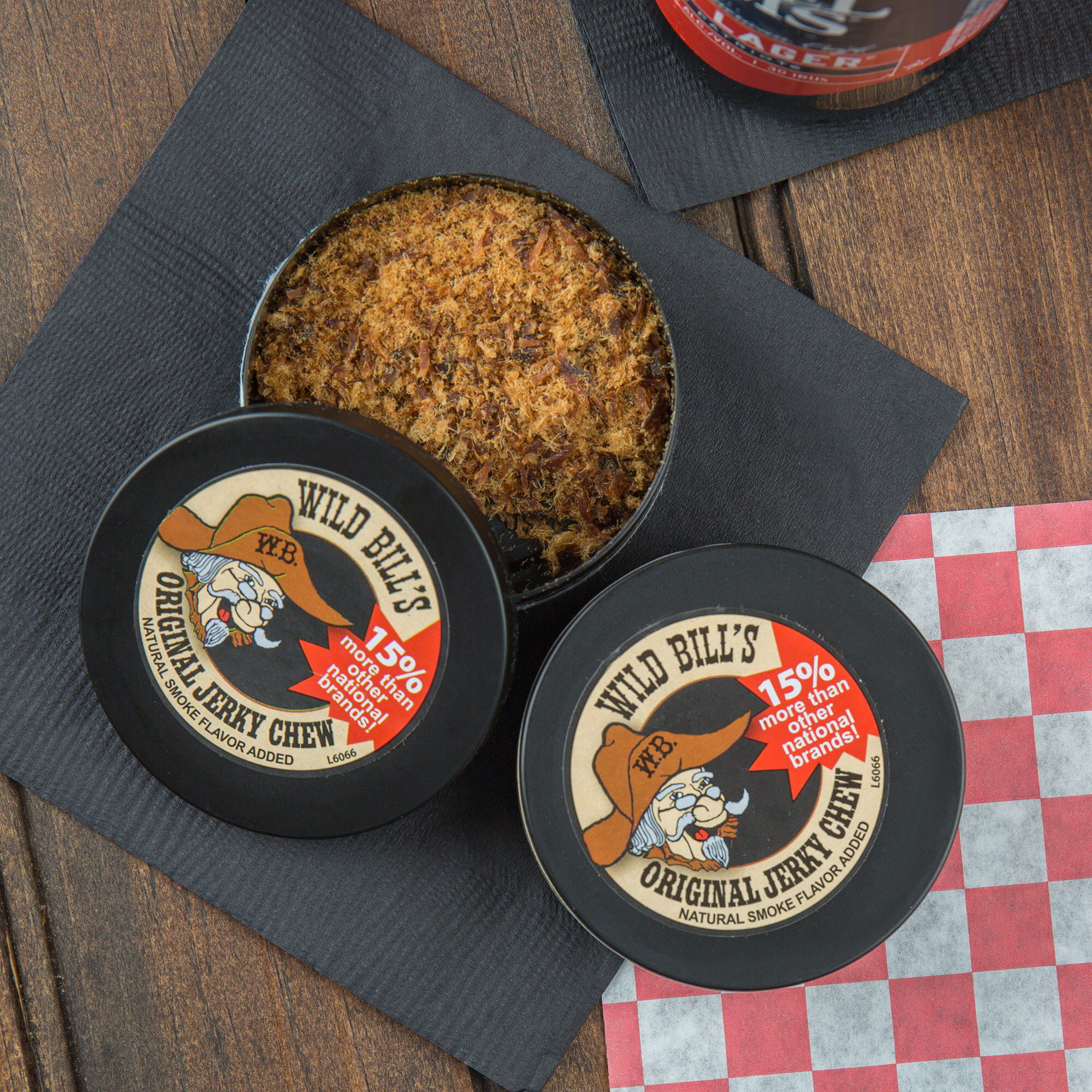 Wild Bill's Beef Jerky Chew (HickorySmoked) 12/Case