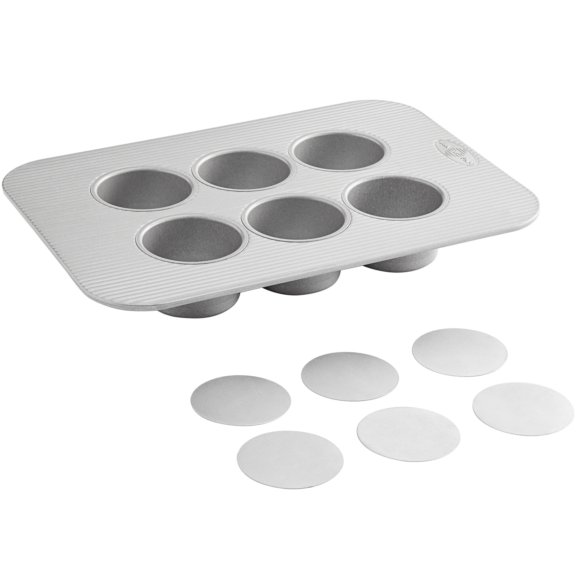 USA Pan 21700 Glazed Aluminized Steel Mini Cheesecake Pan